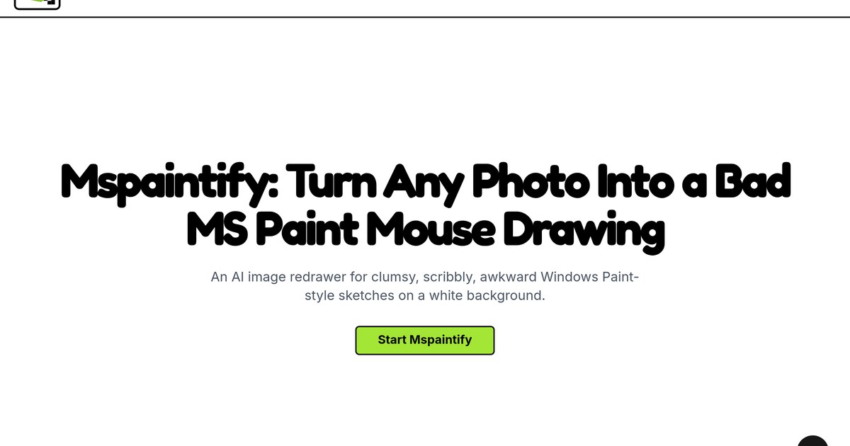 Free retro MS Paint photo converter