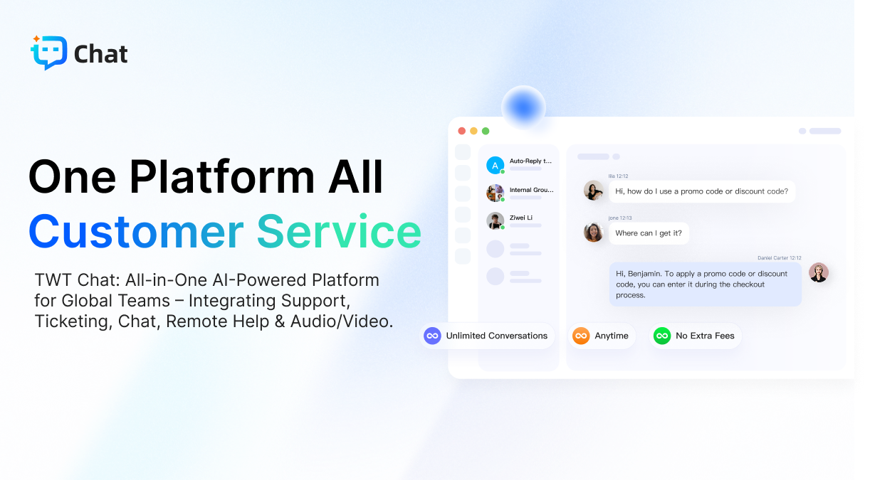 Omnichannel AI Customer Support Platform & Team Collaboration | TWT Chat