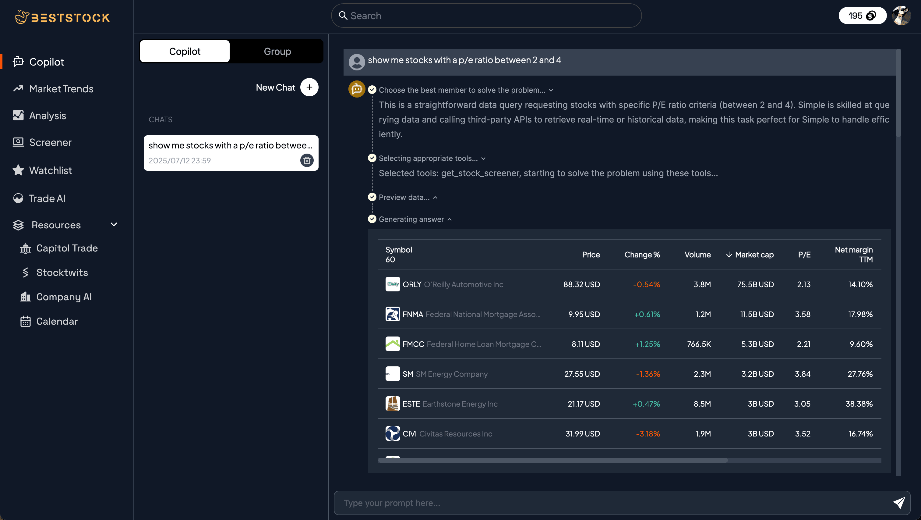 Your AI co‑pilot for faster, smarter stock decisions.