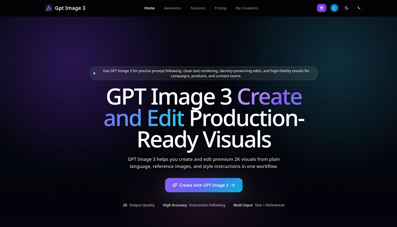 GPT Image 3 Create and Edit Production-Ready Visuals
