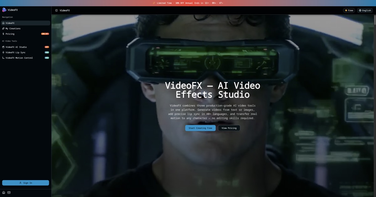 AI Video Effects Studio — 6 Models, One Dashboard, Under 60 Seconds