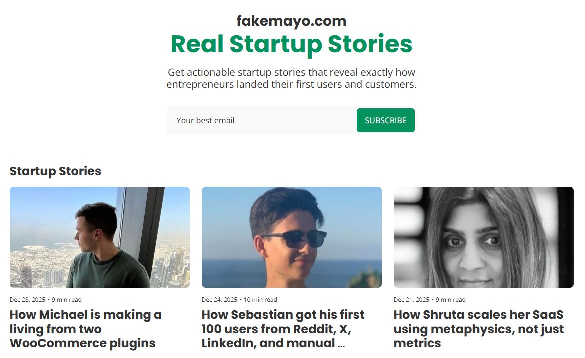 Real startup stories - honest, no-fluff tales of how founders snagged their first customers