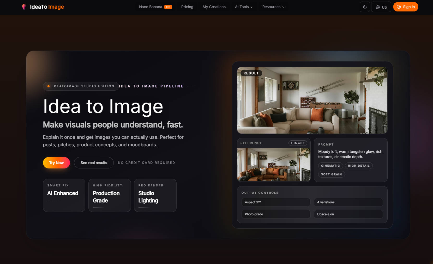 Idea To Image: Turn ideas into images you can actually use