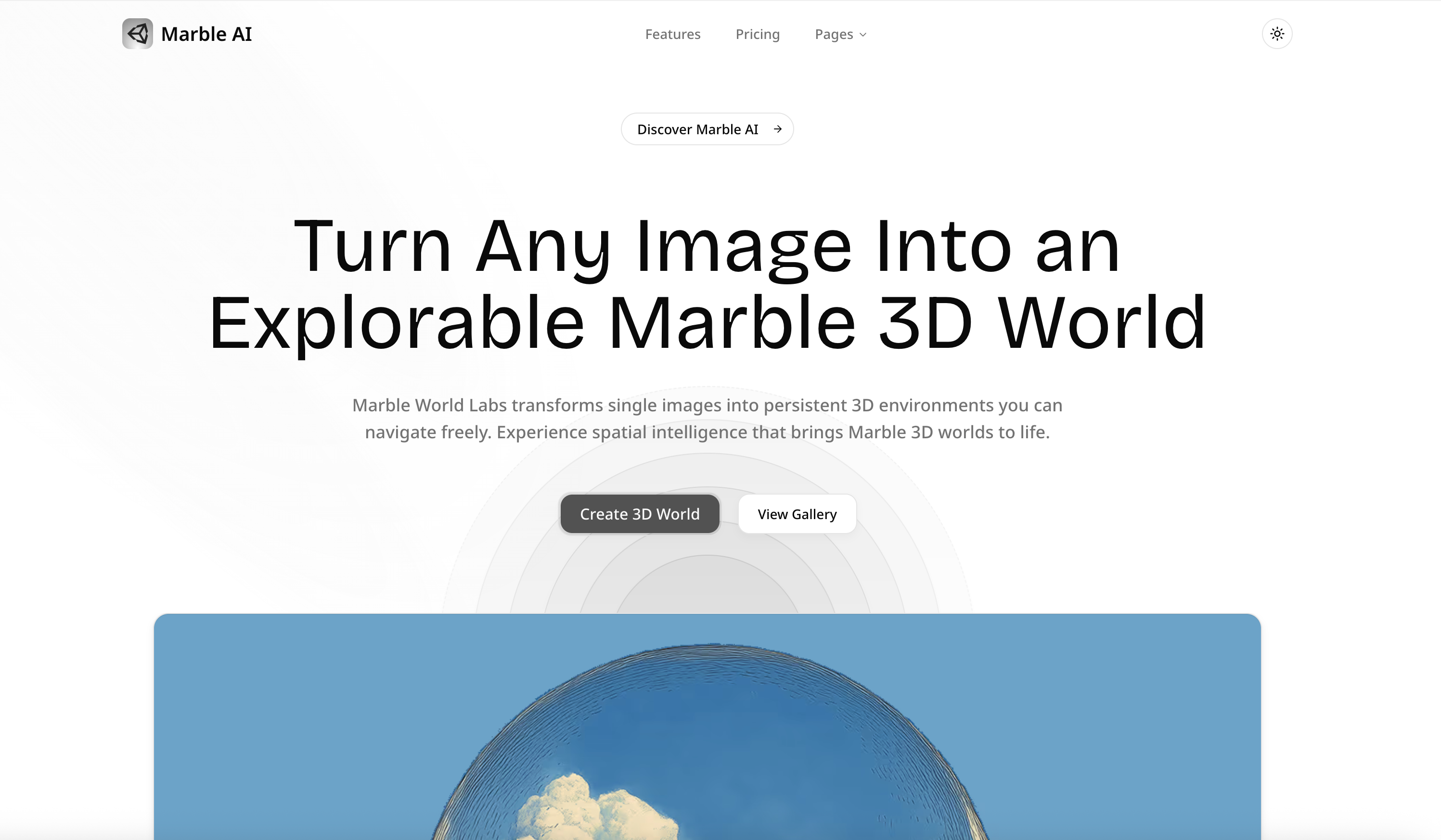 Turn any image into a navigable 3D world instantly.
