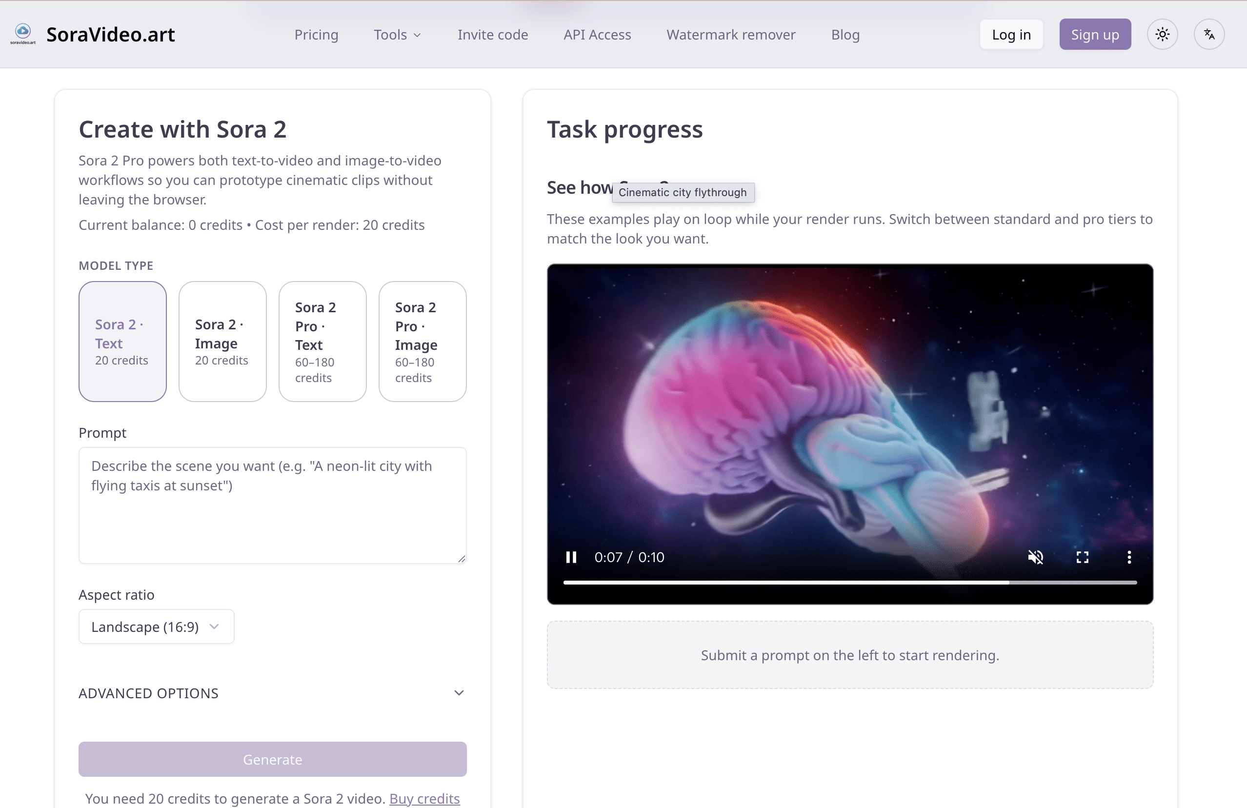 SoraVideo - AI text to video and image to video creation