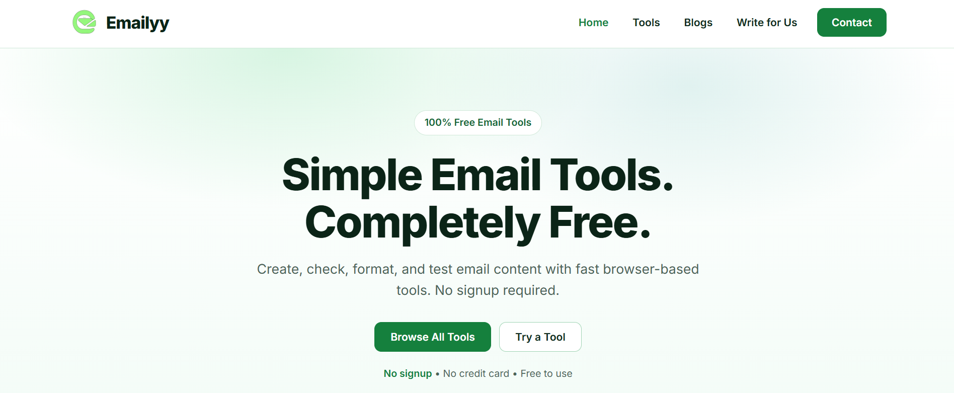Free Email Tools Online | Emailyy