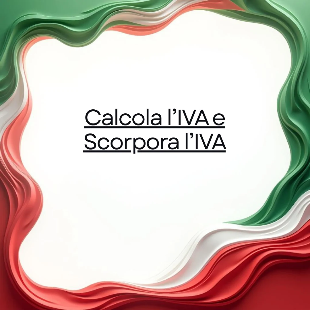 Calcolo IVA | Scorporo IVA - TheCalcoloIVA