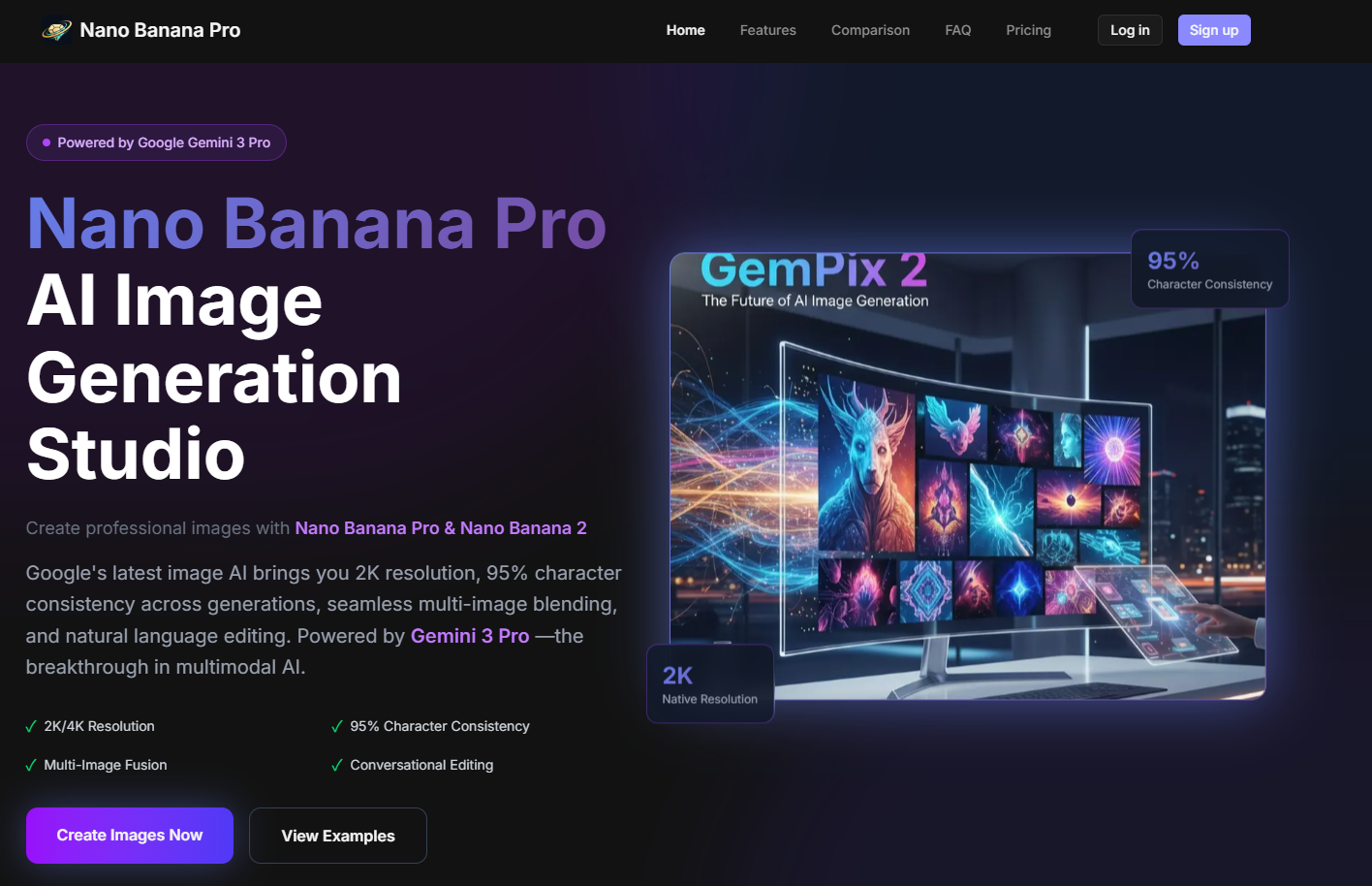 Nano Banana Pro (Nano Banana 2) – Google Gemini 3 AI Image Generator