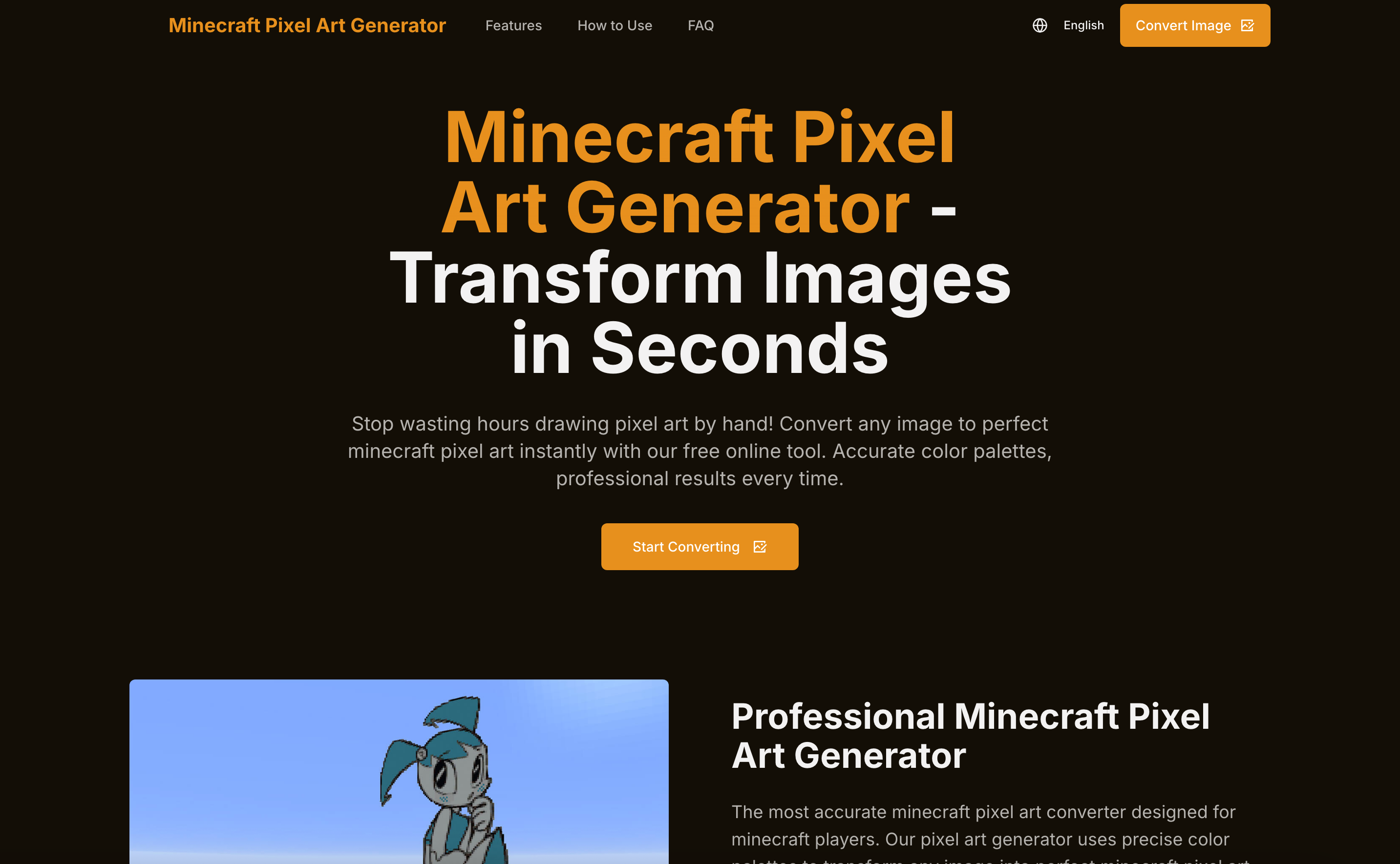 Minecraft image-to-pixel art generator with official palettes and pro dithering