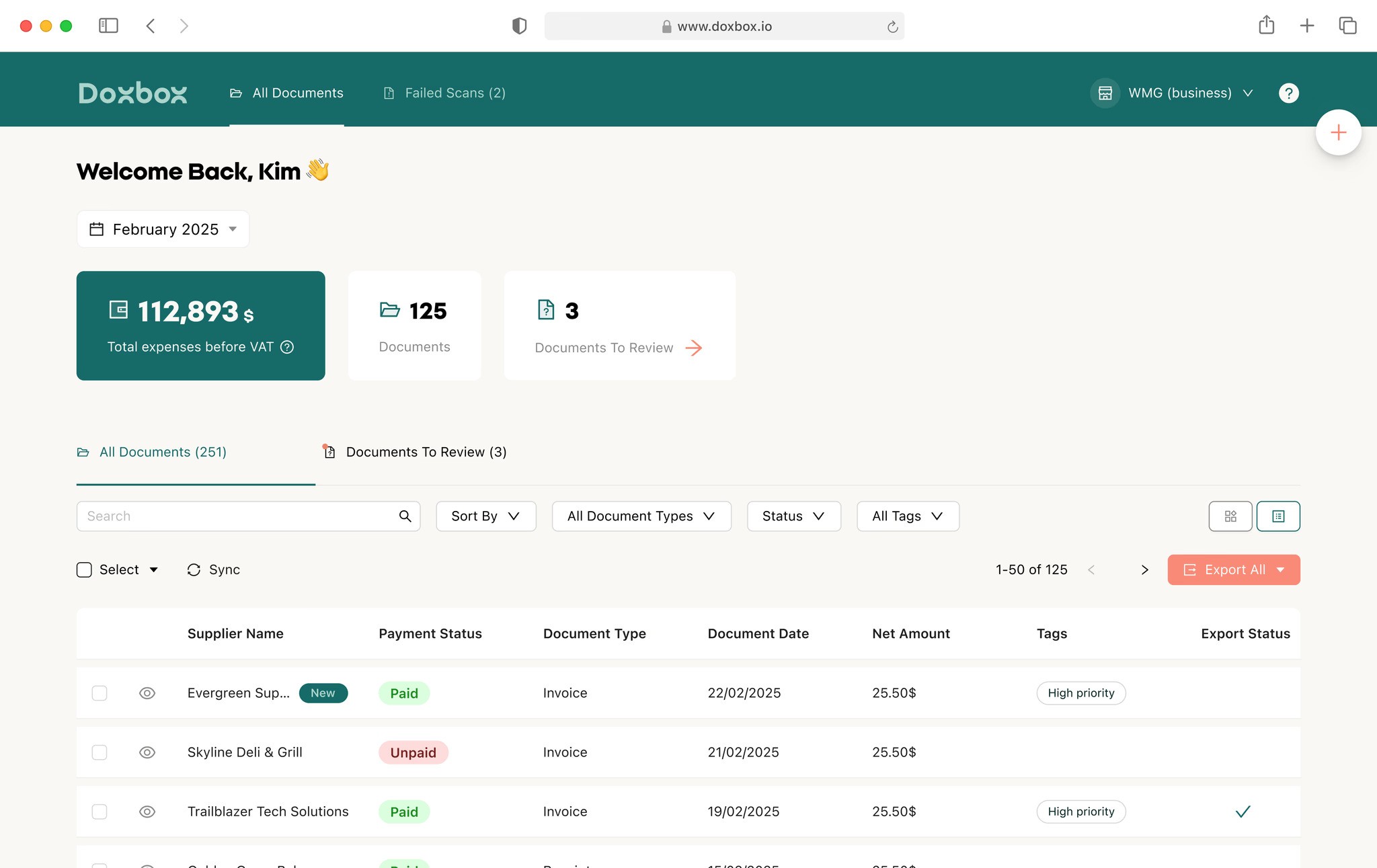 DoxBox - Receipts And Expense Management