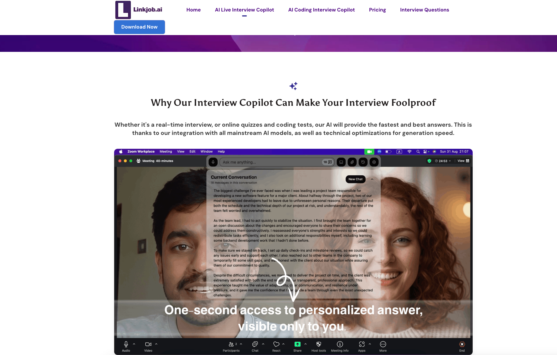 AI interview assistant, interview prep, job search tools