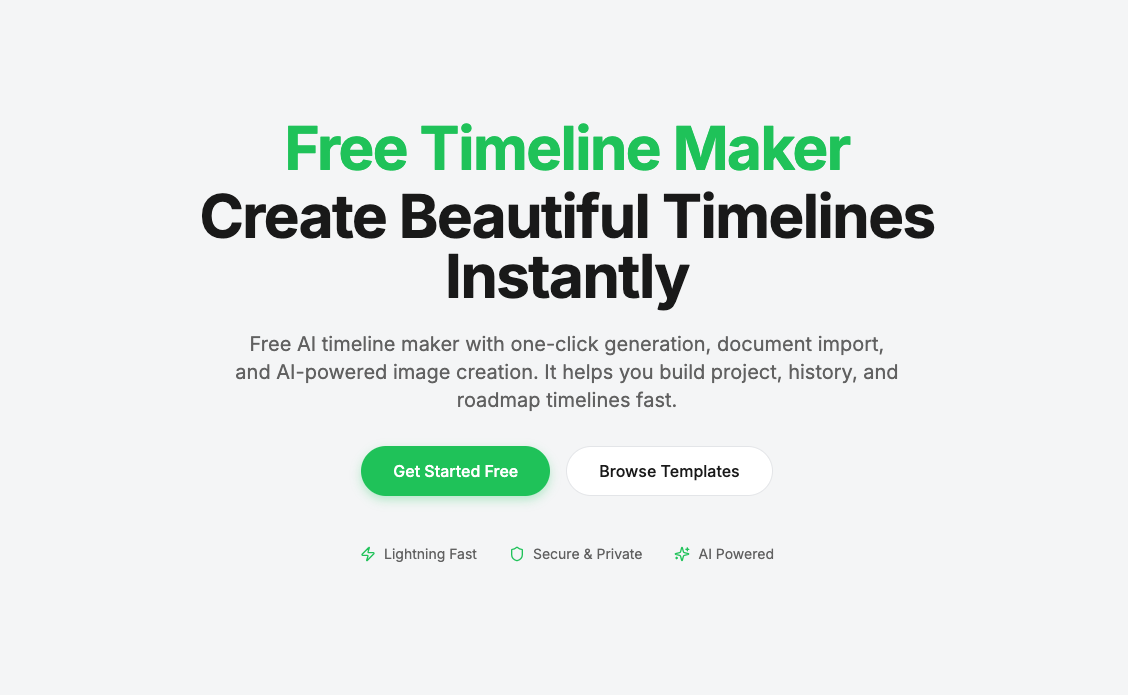 Free AI timeline maker for visual | AI Timeline Maker