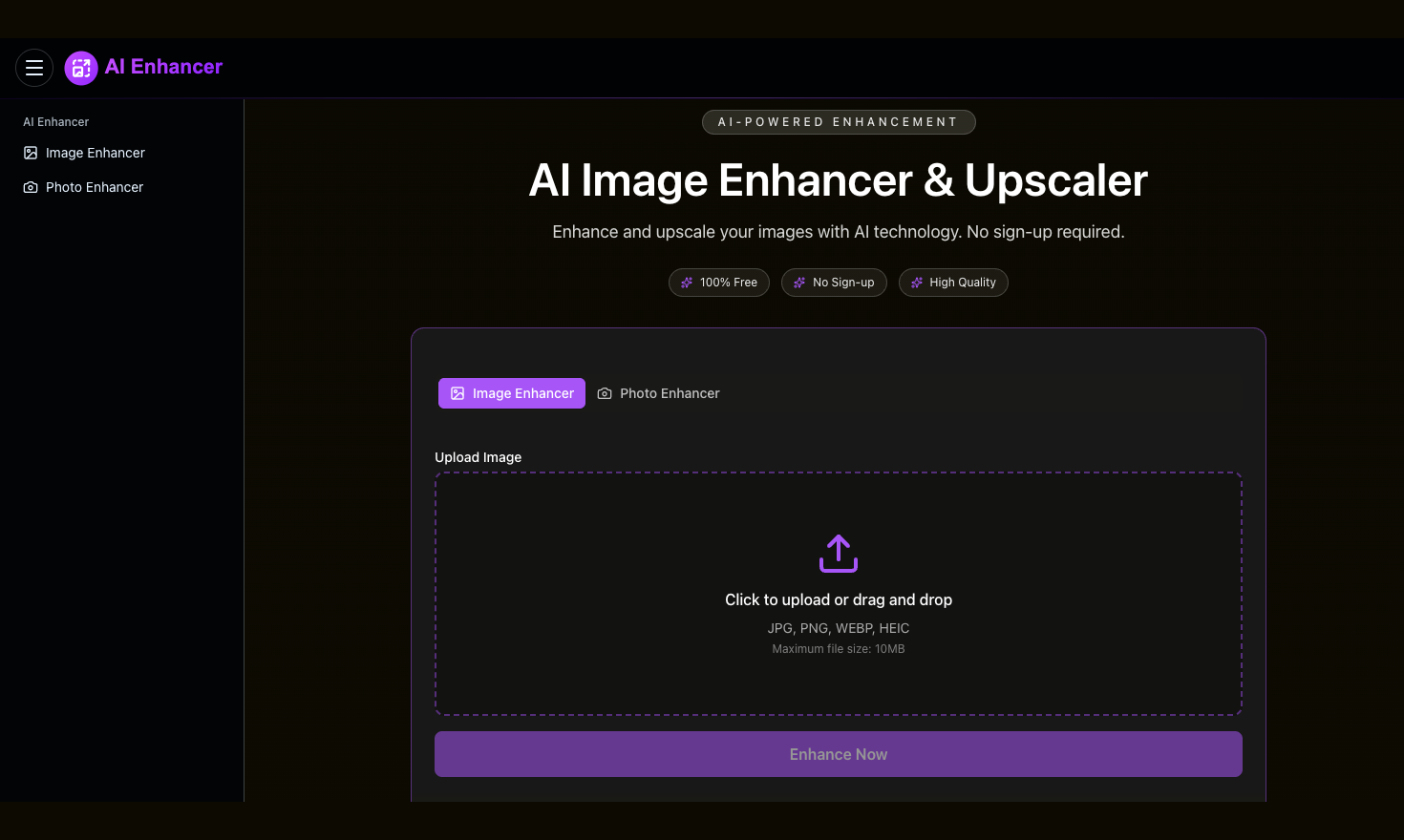 AI Enhancer: Professional Quality, Zero Complexity