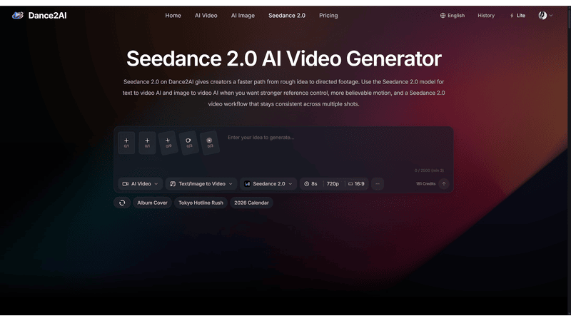 Create stunning videos with Seedance 2.0