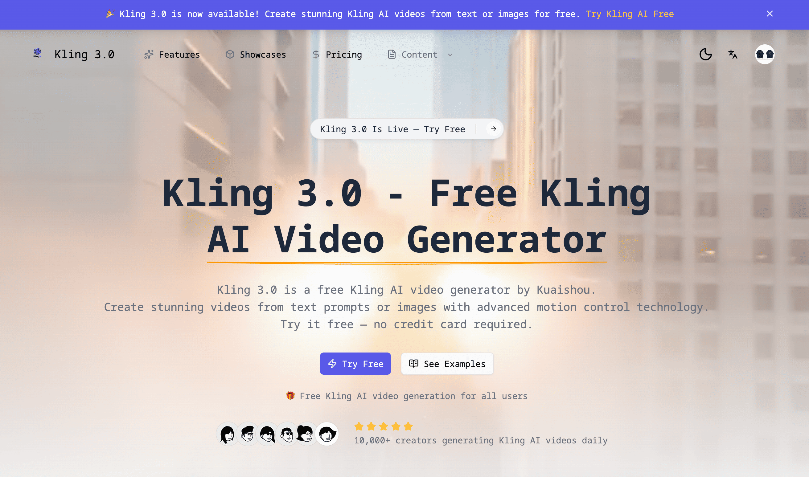 Kling 3 AI – Text & Image to Video Generator