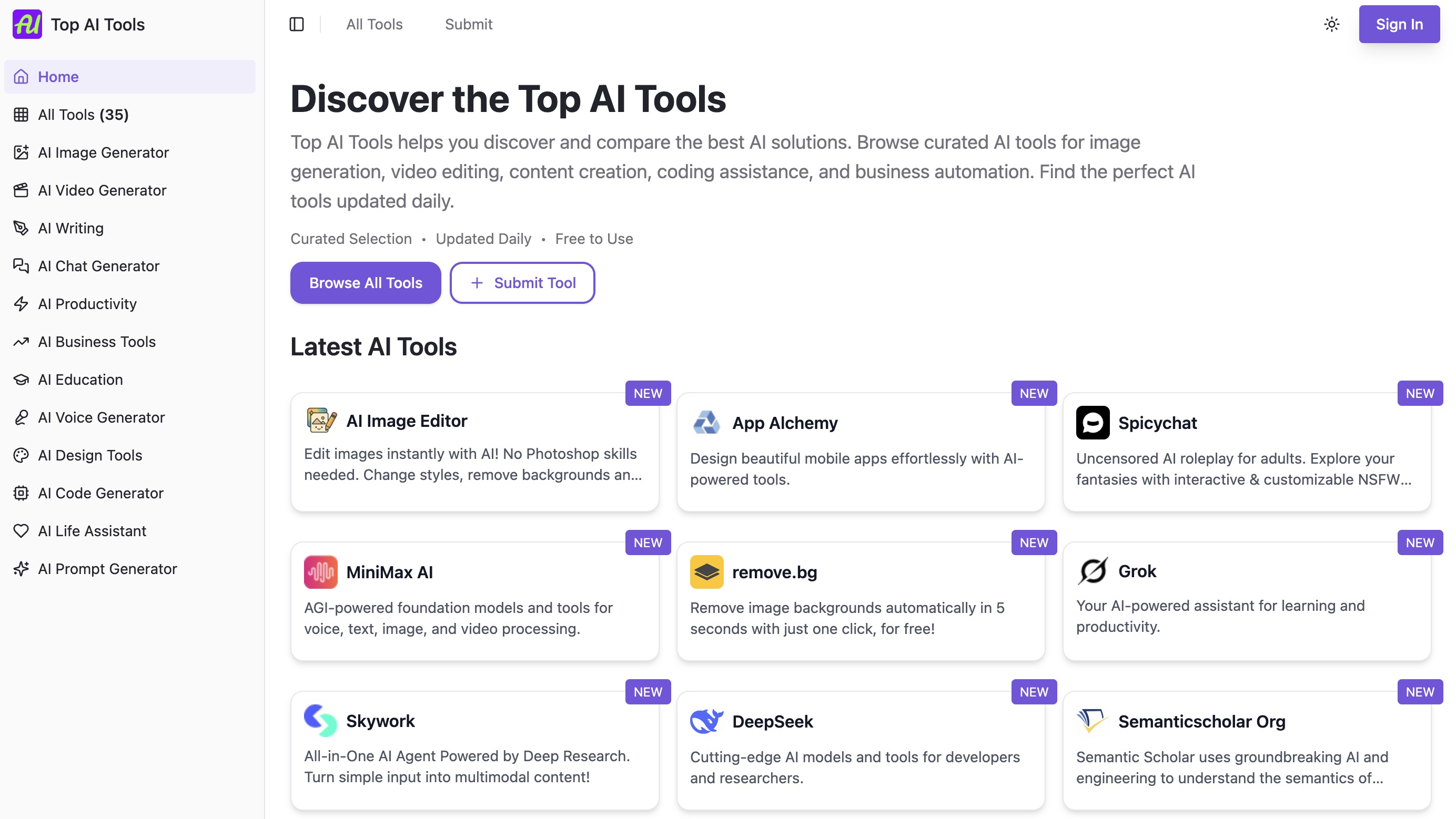 Top AI Tools