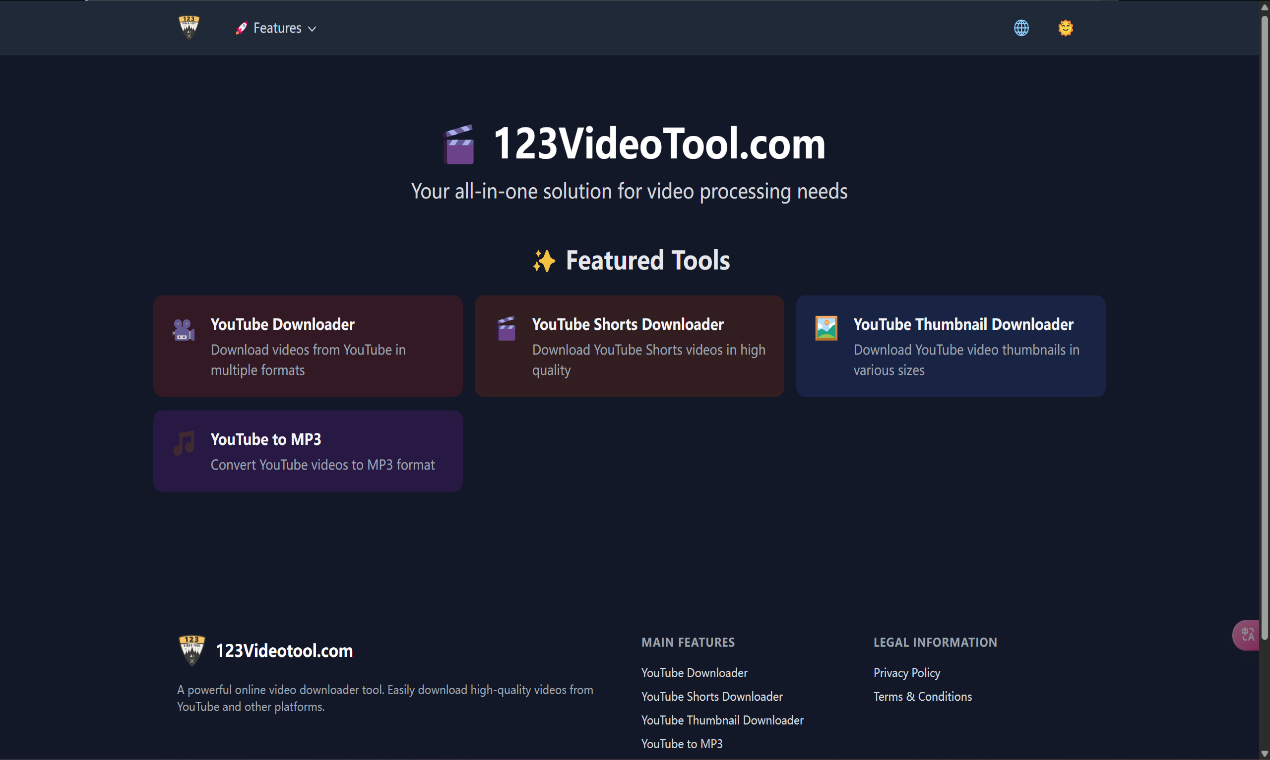 123VideoTool – All-in-One Online Video Processing Platform