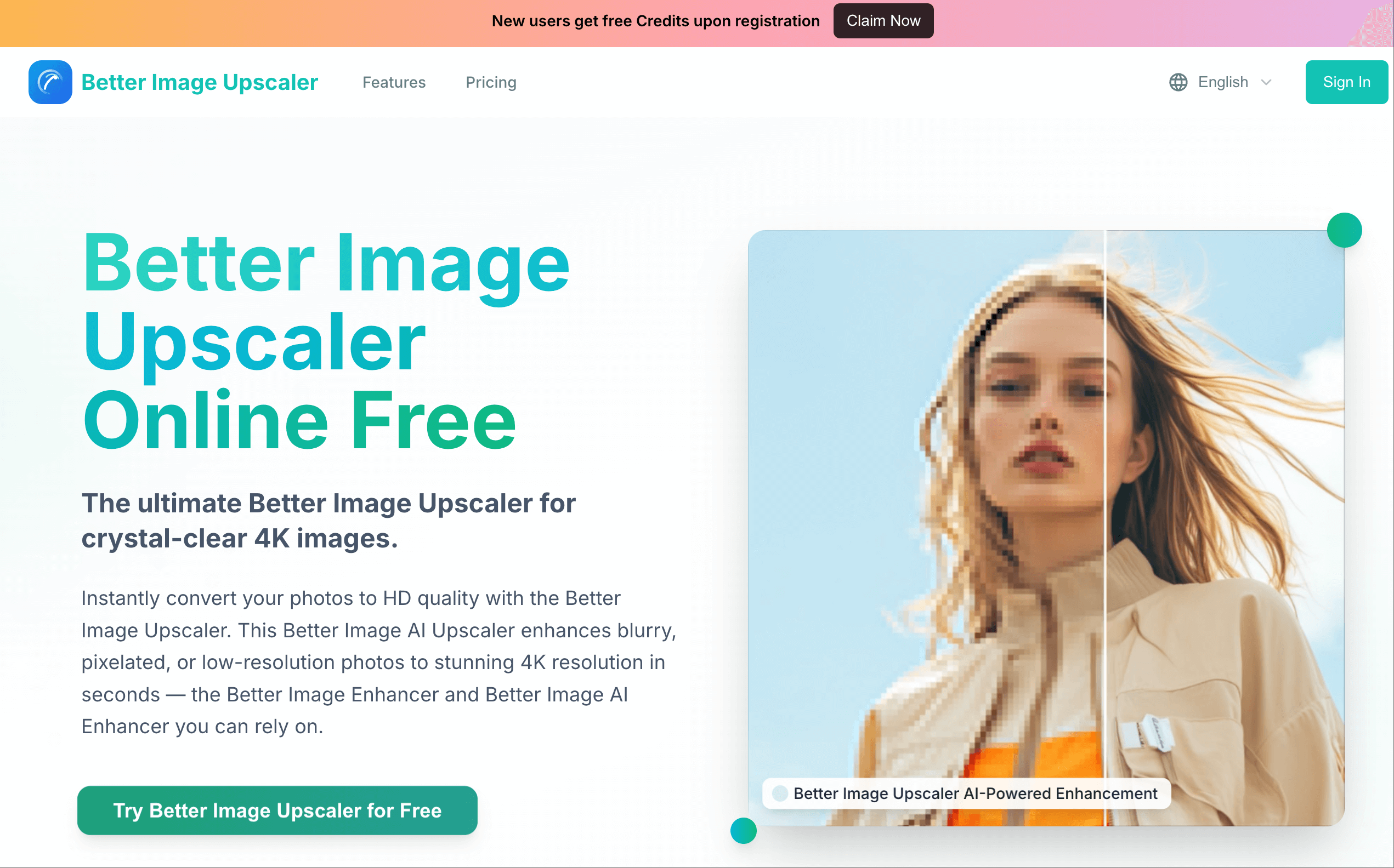Better Image : AI Image Upscaler Online Free,Enhance & Unblur Photos