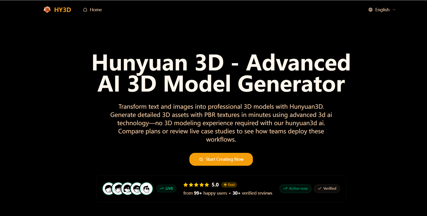 hy-3d - Professional Image to 3D Model Generator