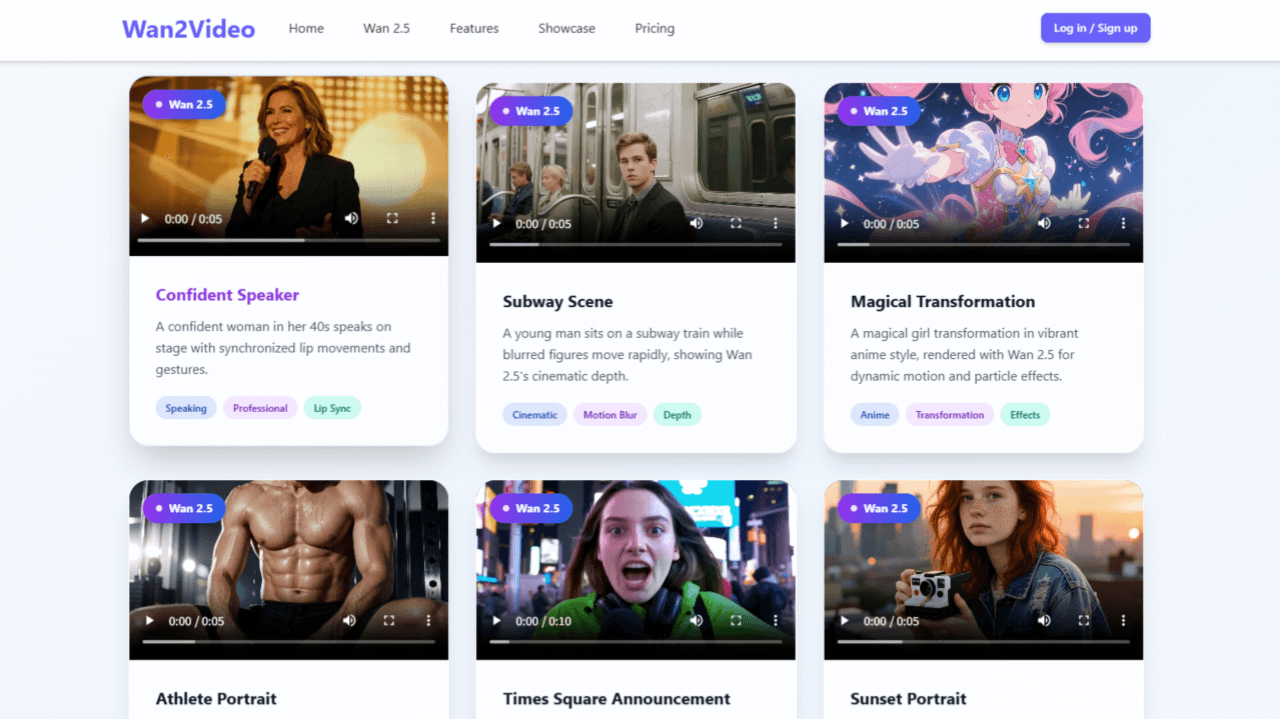 Wan 2.5 - Cinematic AI Video Generator with Audio Sync