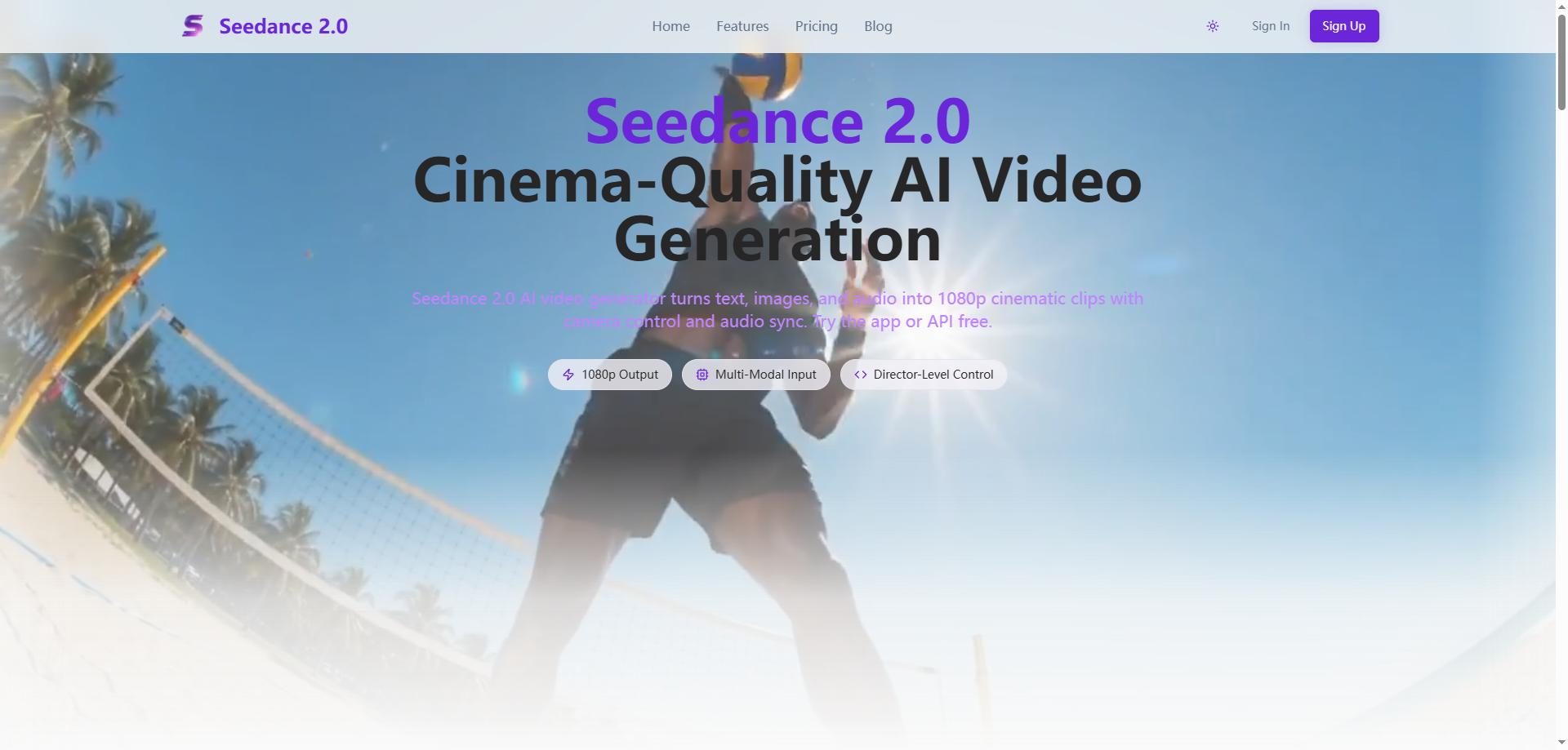 Seedance2.page – AI Cinematic Video Generator
