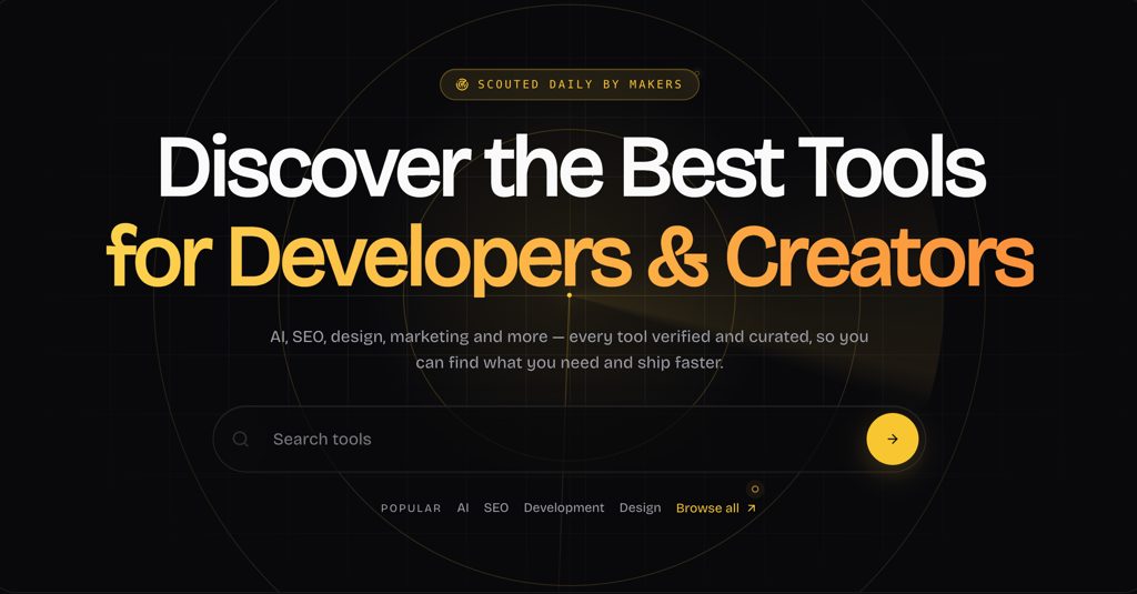 ToolSift — discover AI, developer, design and SEO tools