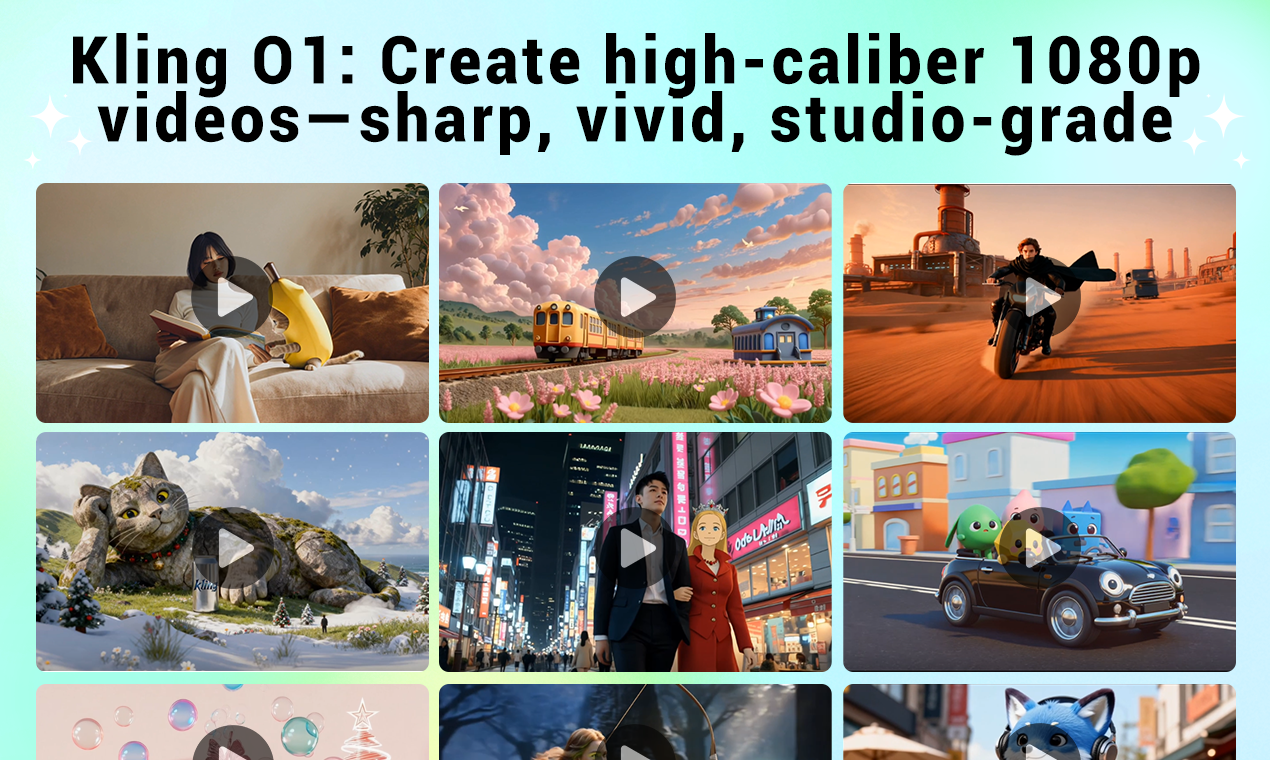 Kling O1 Creates AI videos and images from any input.