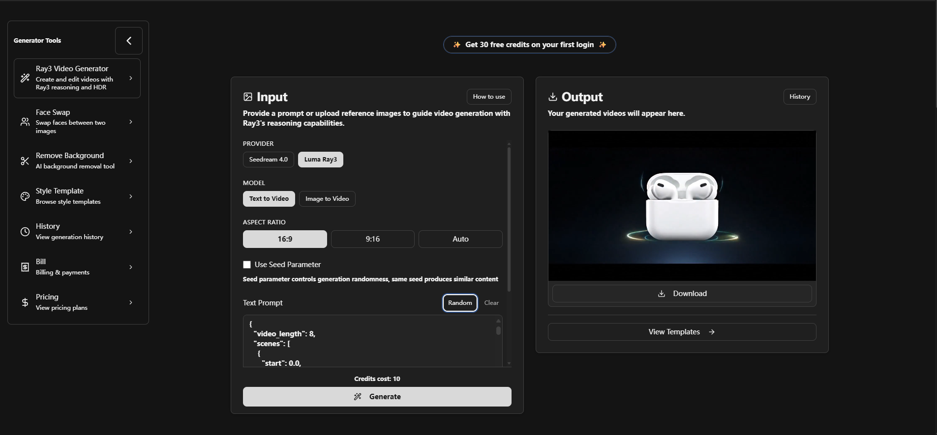 Ray3 — Reasoning Video AI with Native HDR