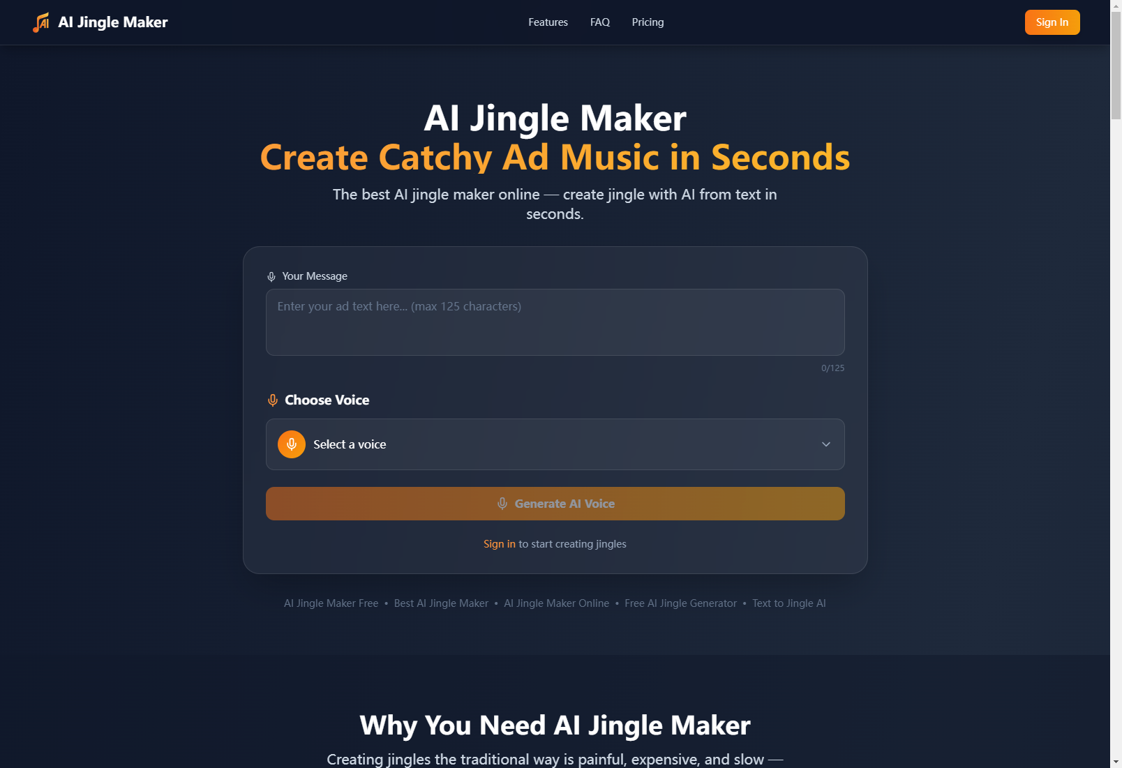 Free AI Jingle Maker - Create Radio Ads & Podcast Intros