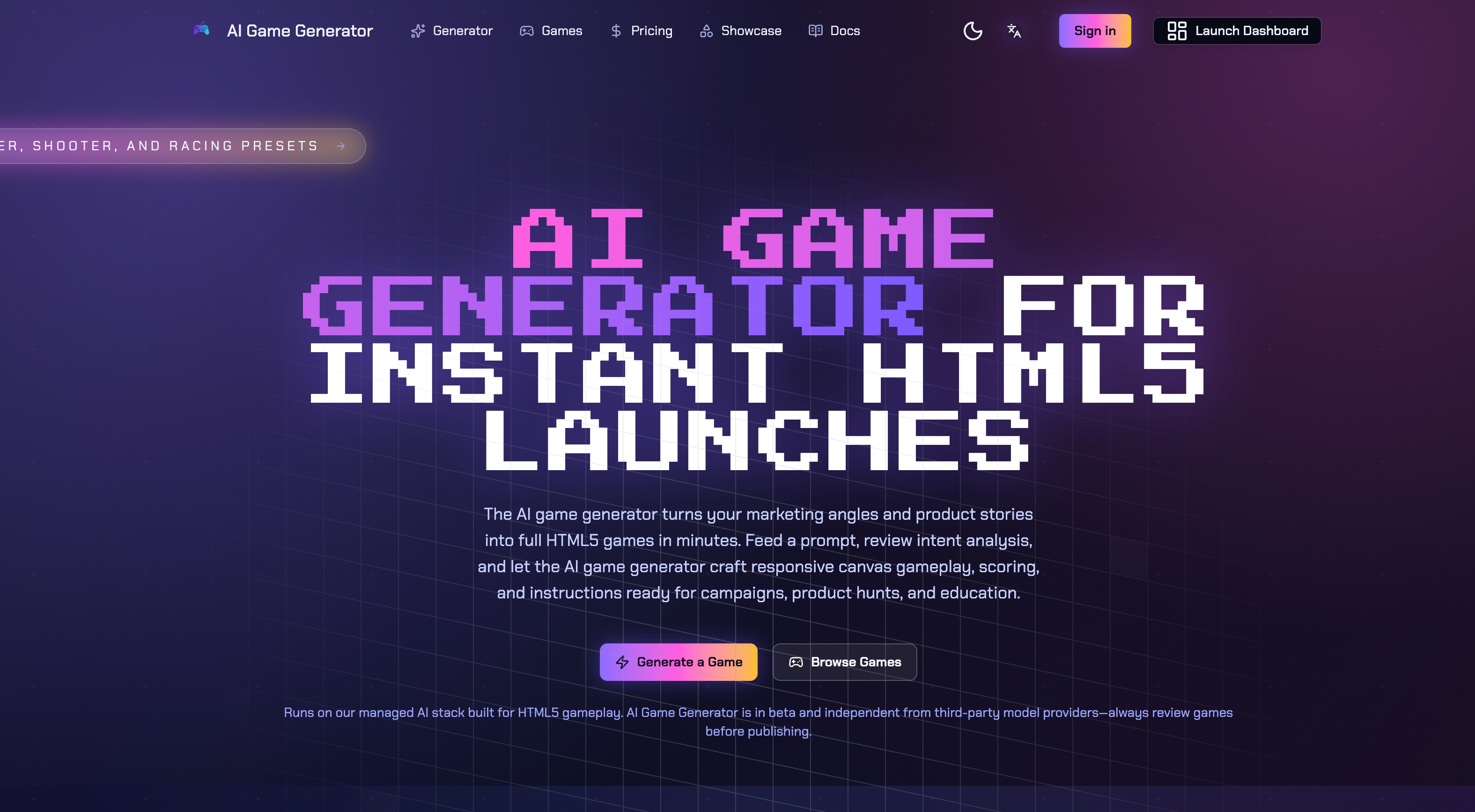 Ai Game Generator
