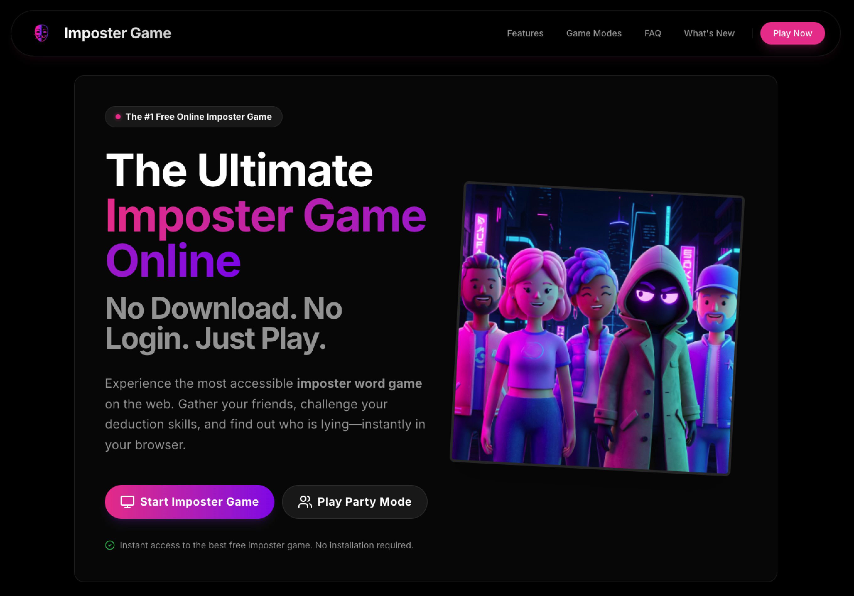 Top Free Imposter Word Game - No Login & No download, Instant play for free!