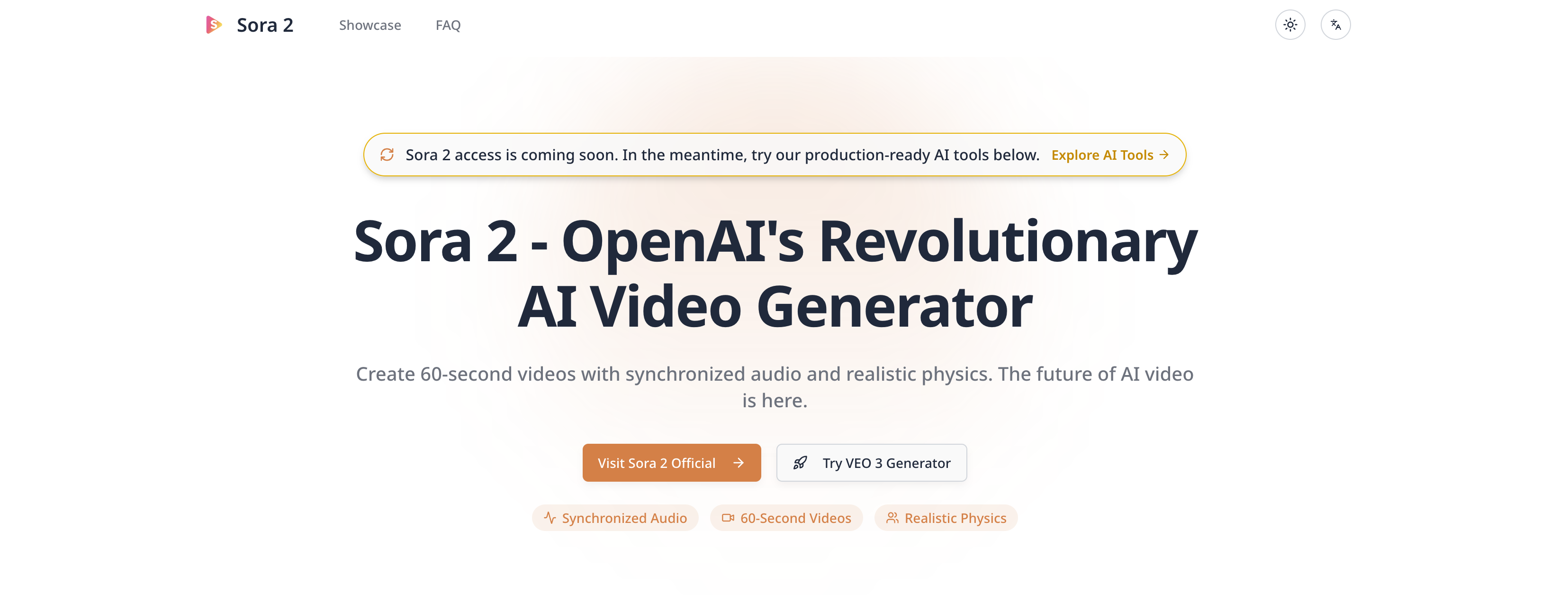 Sora 2 AI Video Generator | Cinematic 60-Second AI Videos