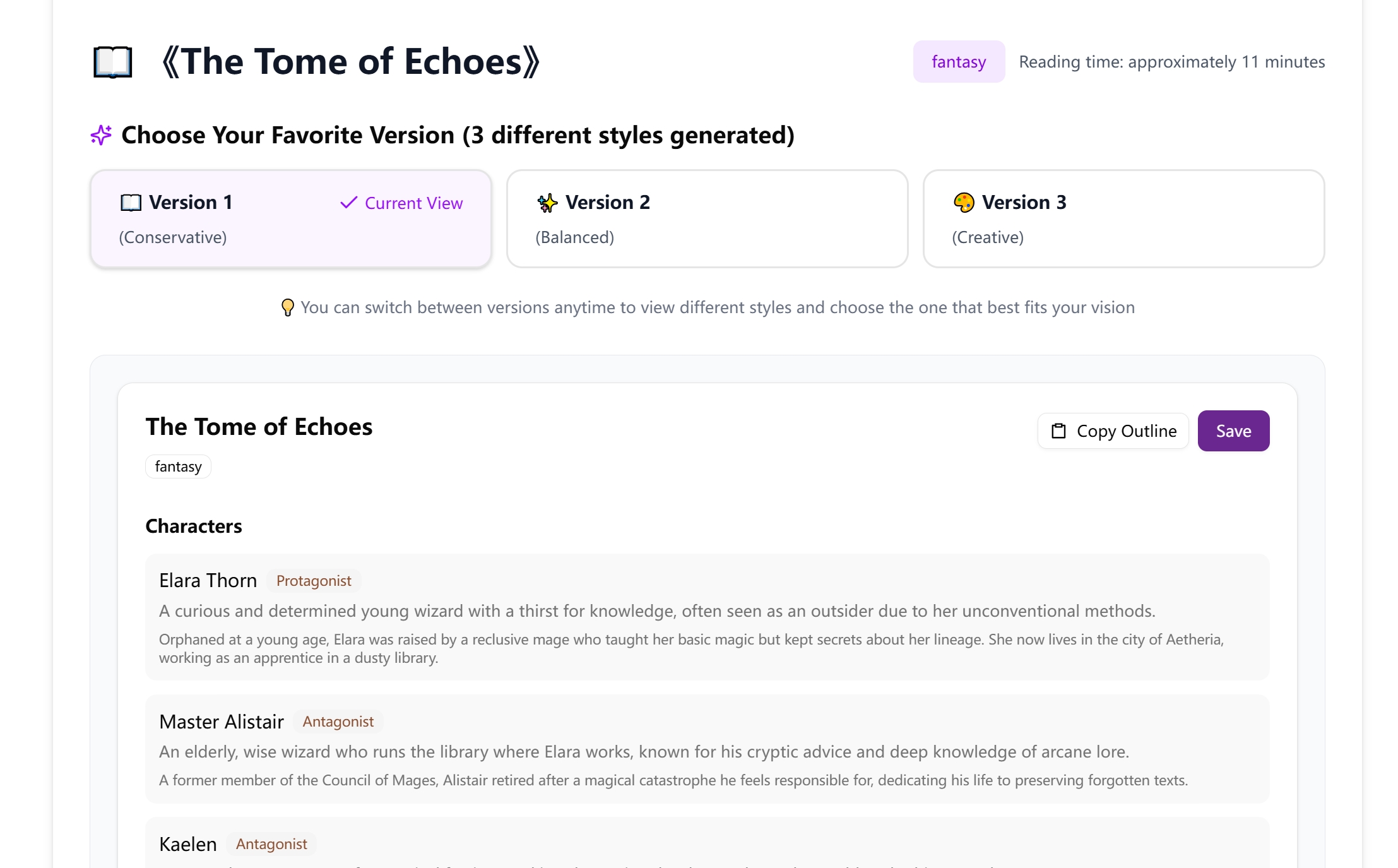 Story Generator is an AI-powered writing tool