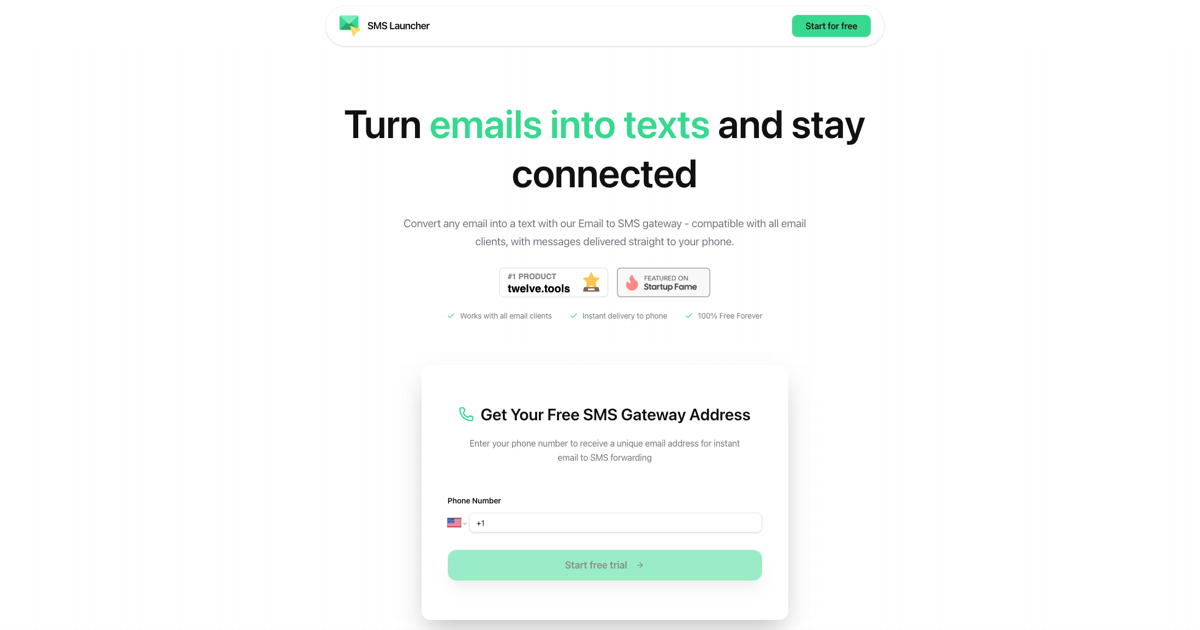 Email to SMS Gateway | Email to Text Service