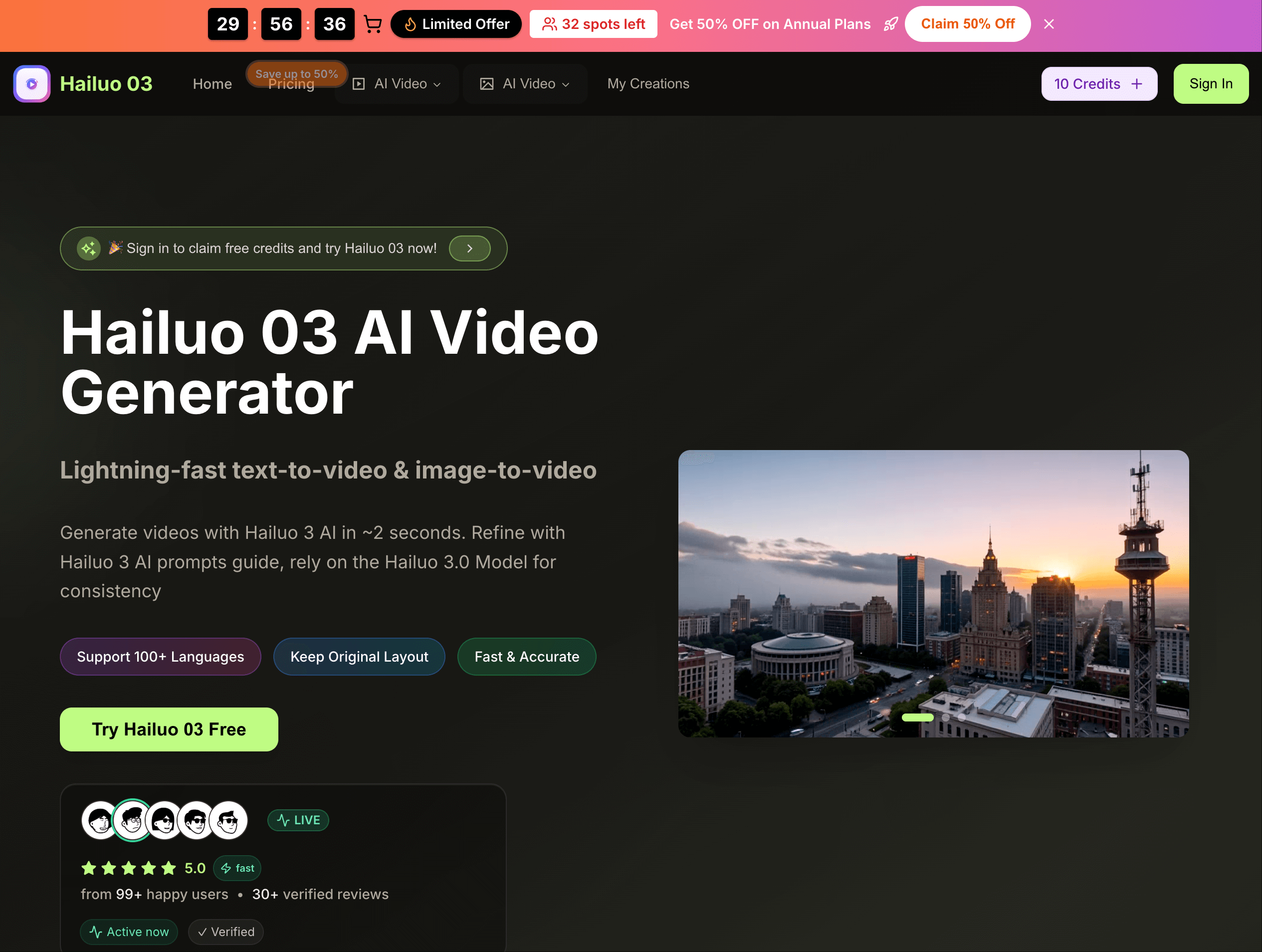 Hailuo 03 AI Video Generator