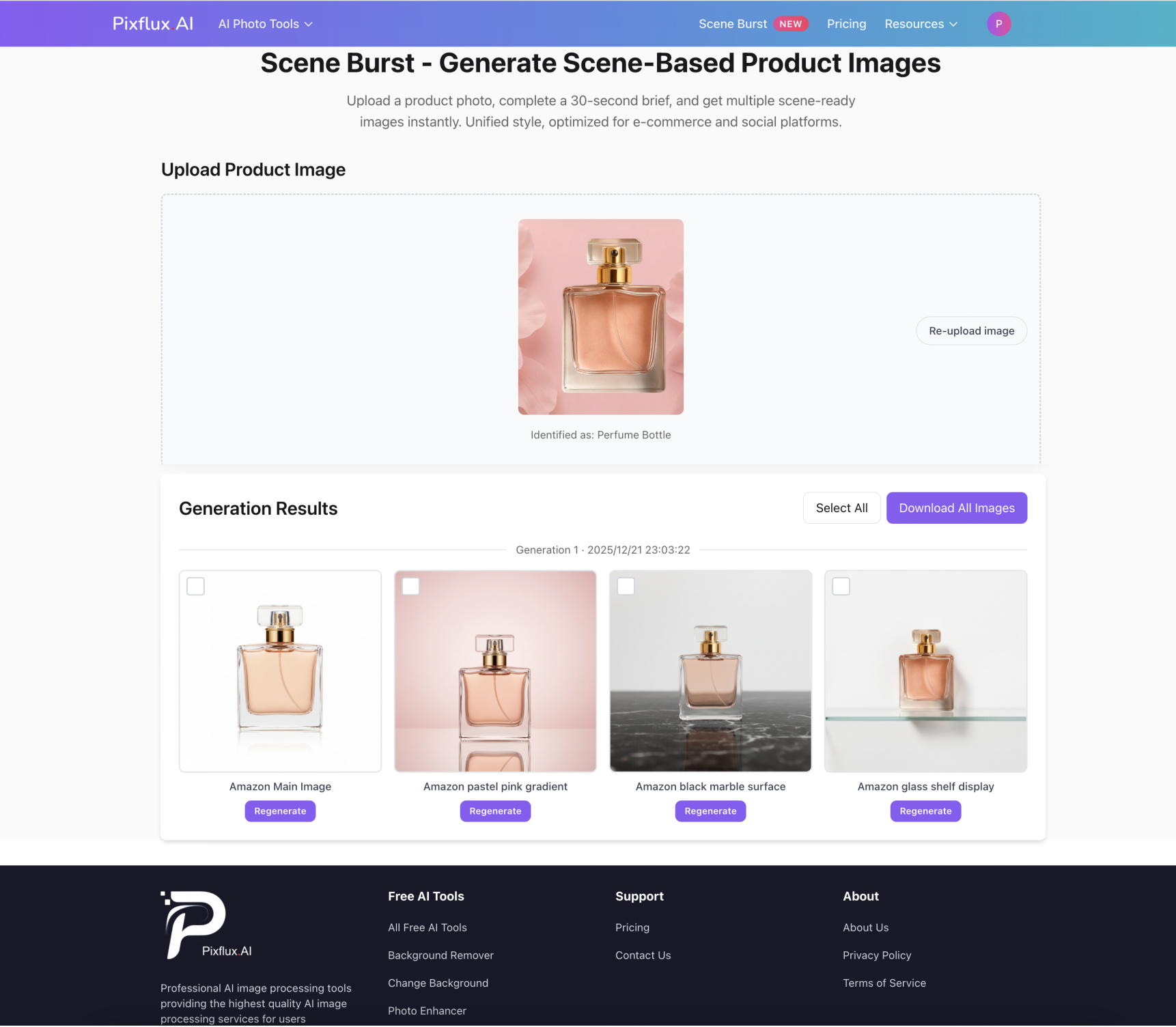 AI Background Generator That Creates a Full Scene Pack from One Product Photo