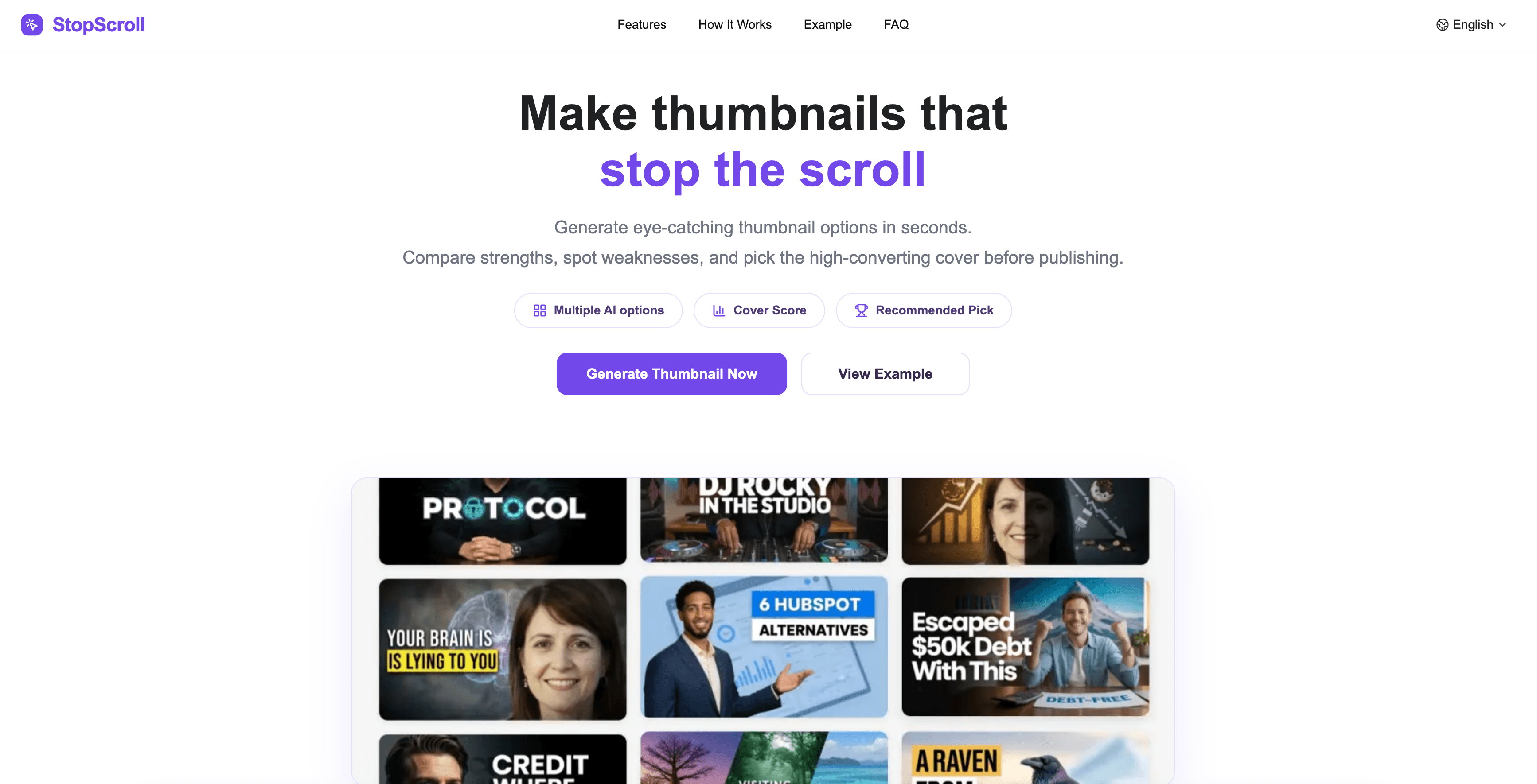 Make thumbnails that stop the scroll