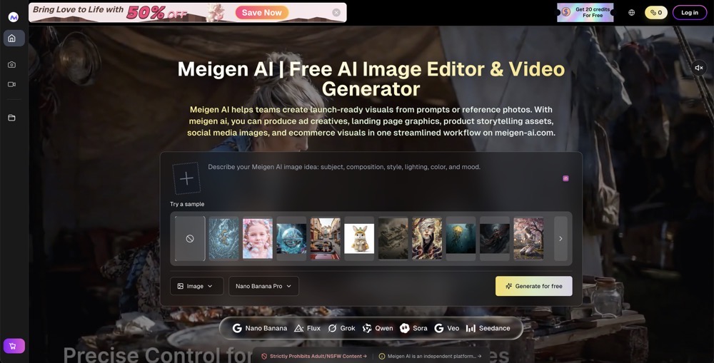 Meigen AI: Free AI Image Editor & Video Generator