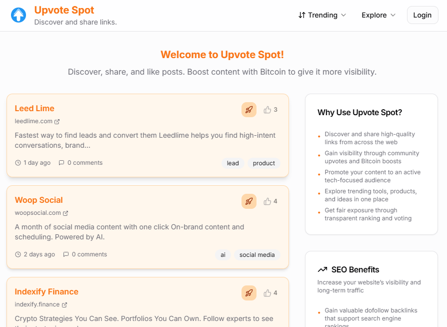 Upvote Spot