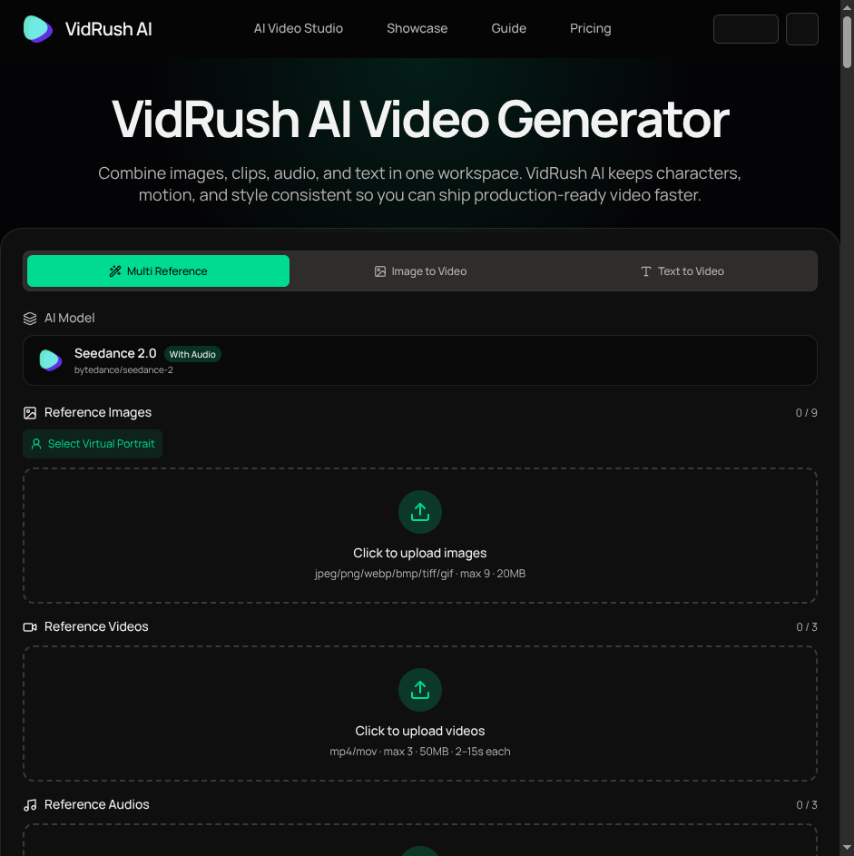 VidRush AI - AI Long Video Generator