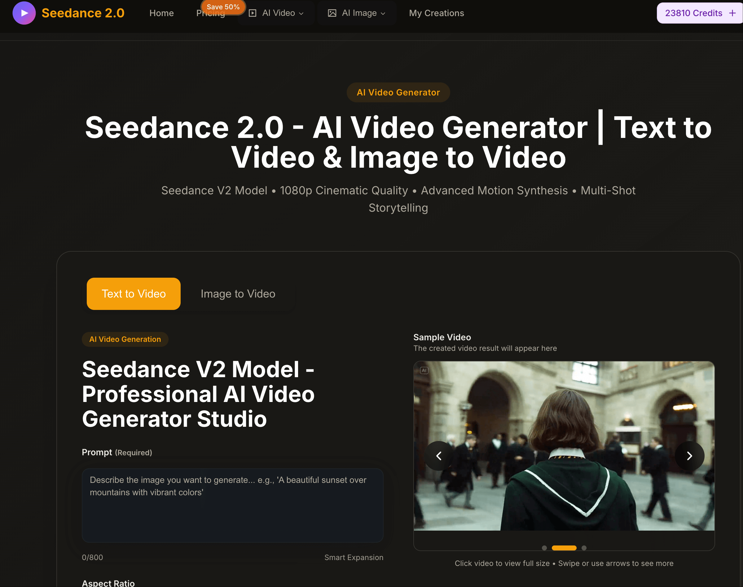 Seedance 2 | Seedance 2 AI Video Generator - Text to Video & Image to Video