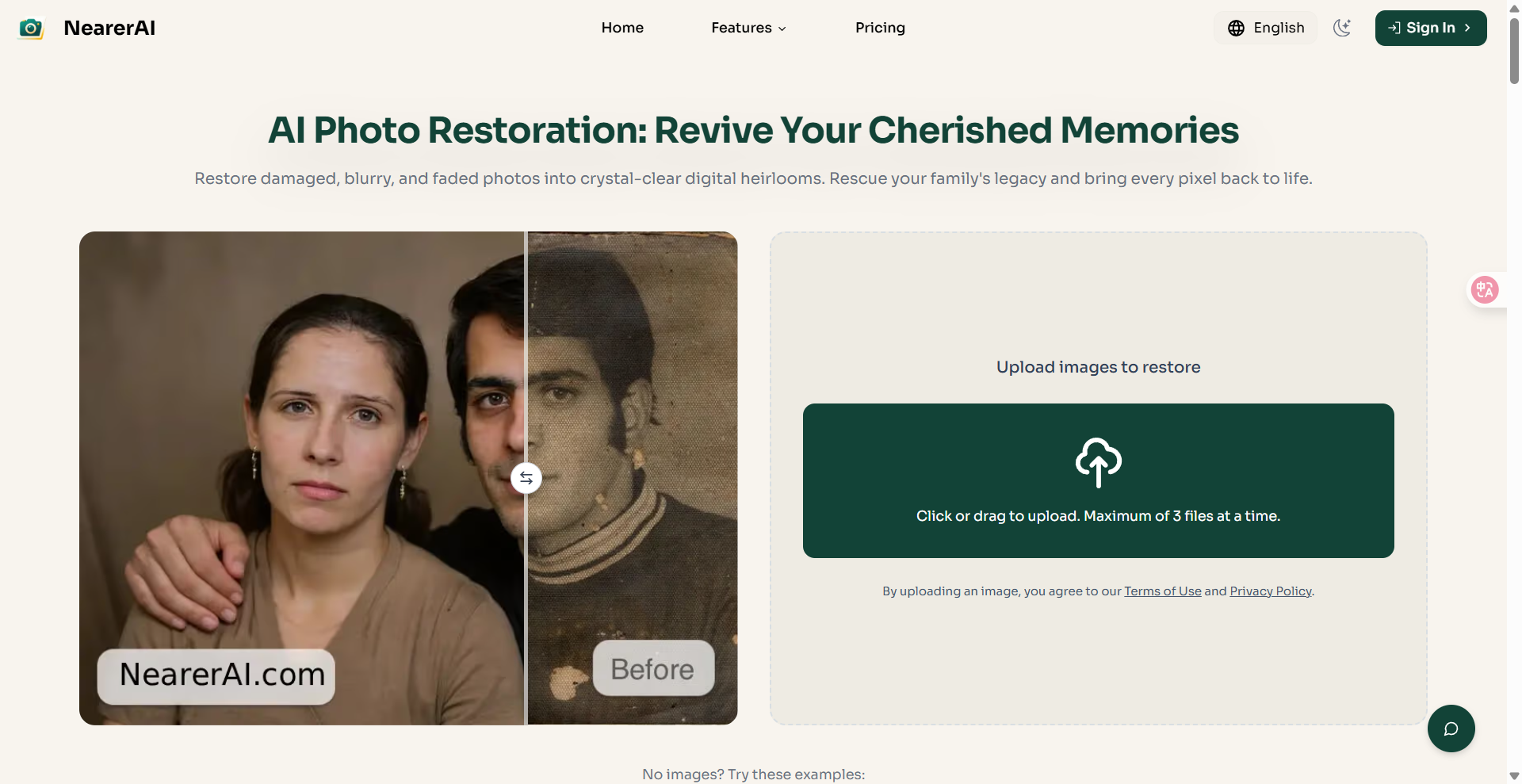 AI Photo Restoration: Revive Your Cherished Memories | NearerAI
