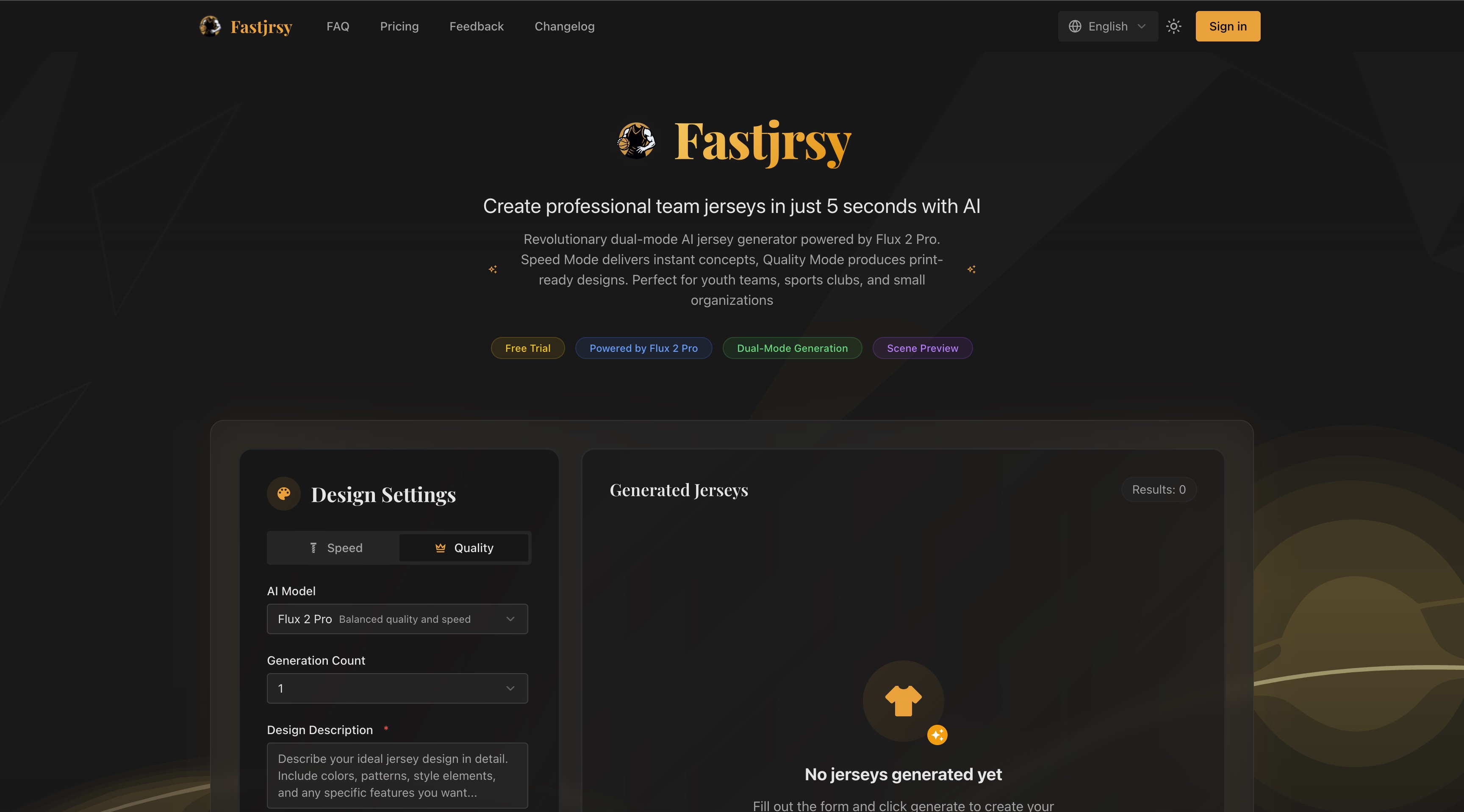 AI Jersey Generator by Fastjrsy