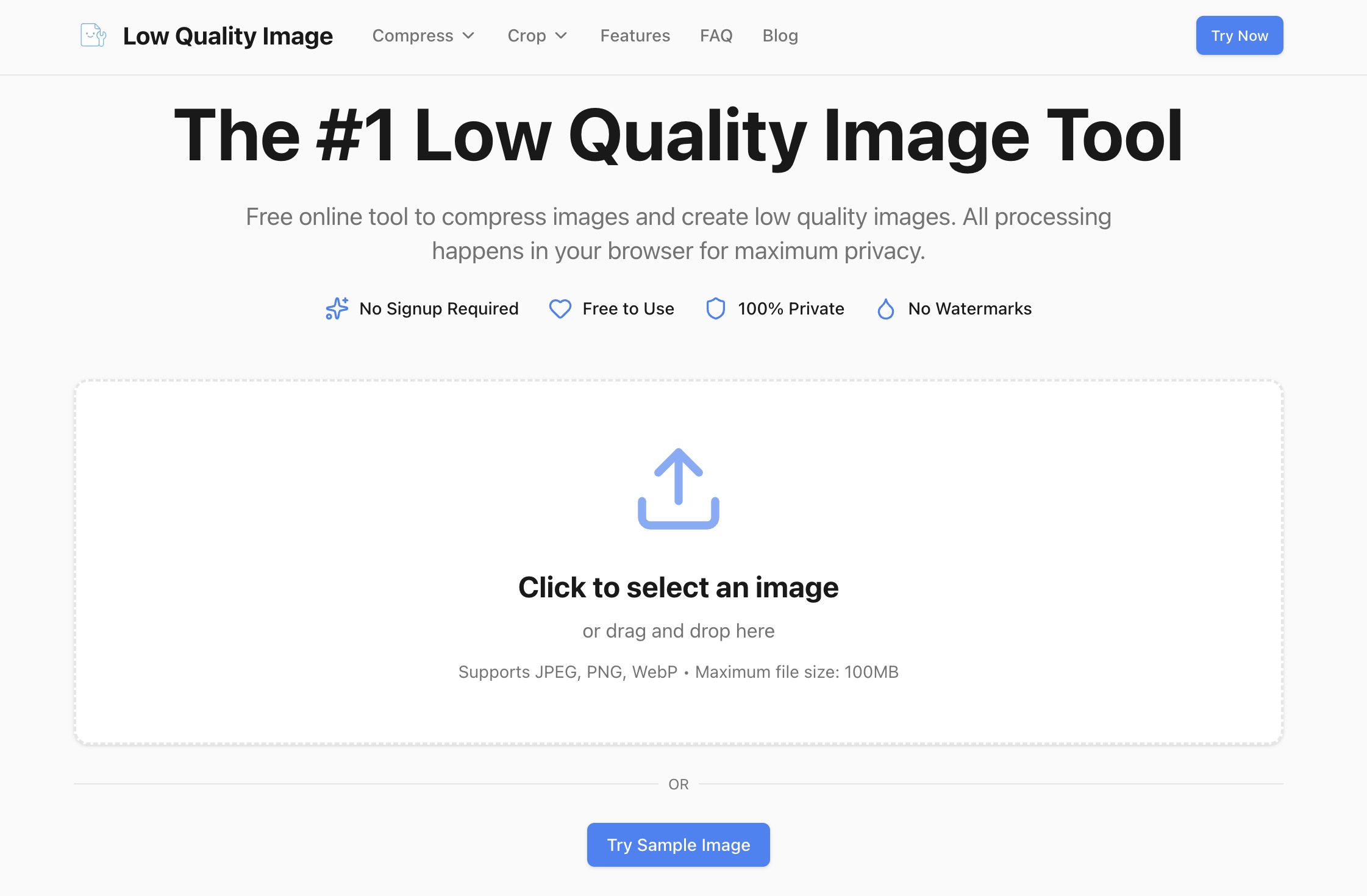 The #1 Low Quality Image Tool