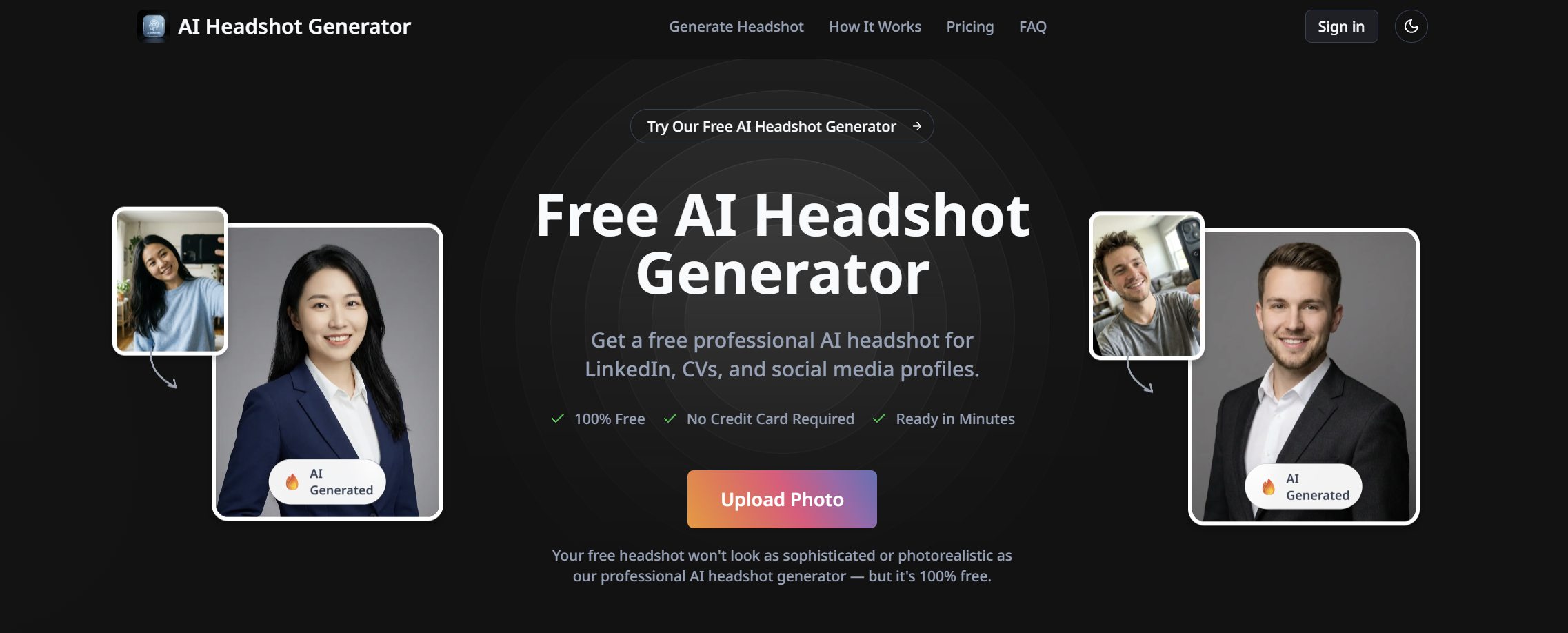 AI Headshot Generator for LinkedIn & Teams
