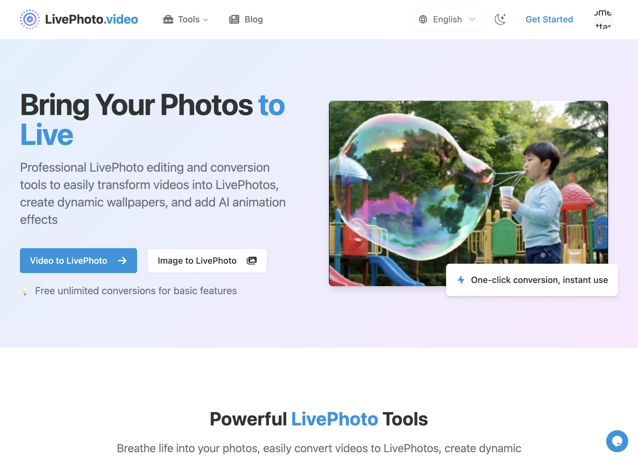 LivePhoto.video | Convert Videos to LivePhotos & Create Dynamic Images
