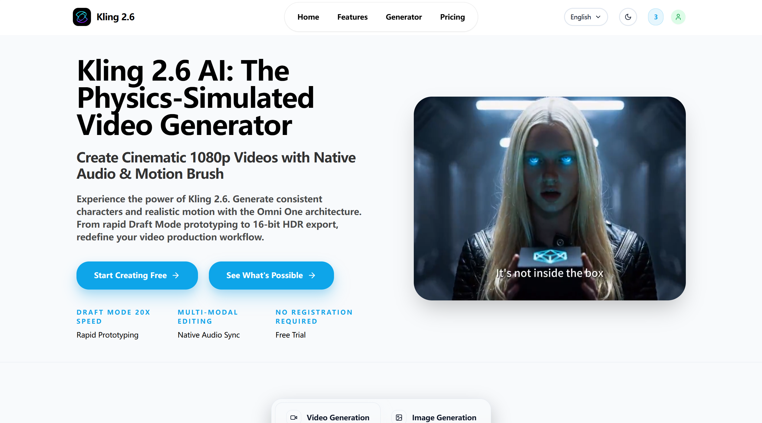 Kling 2.6: One-Click AI Video Generation with Sound