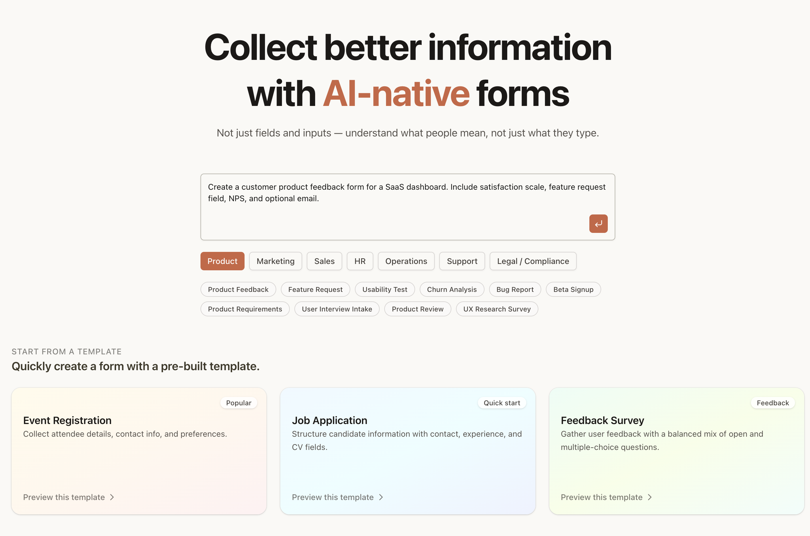 AI Adaptive forms