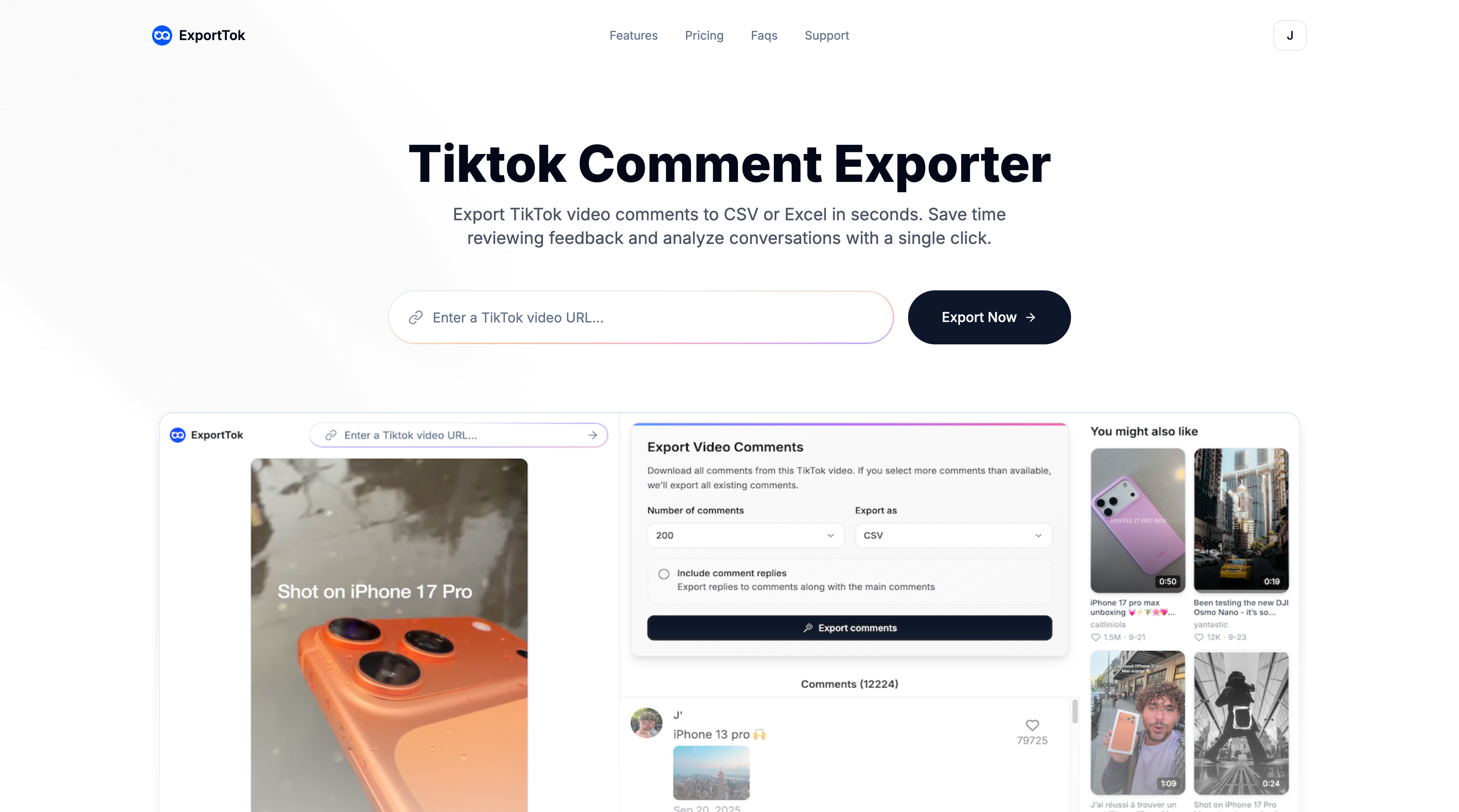 Tiktok Comment Exporter