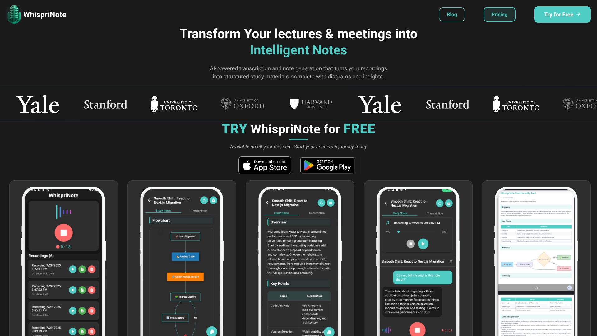 turn your voice notes into amazing study notes